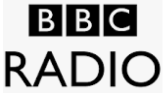 BBC Radio logo with three black squares containing white PBS letters and the word 'RADIO' below