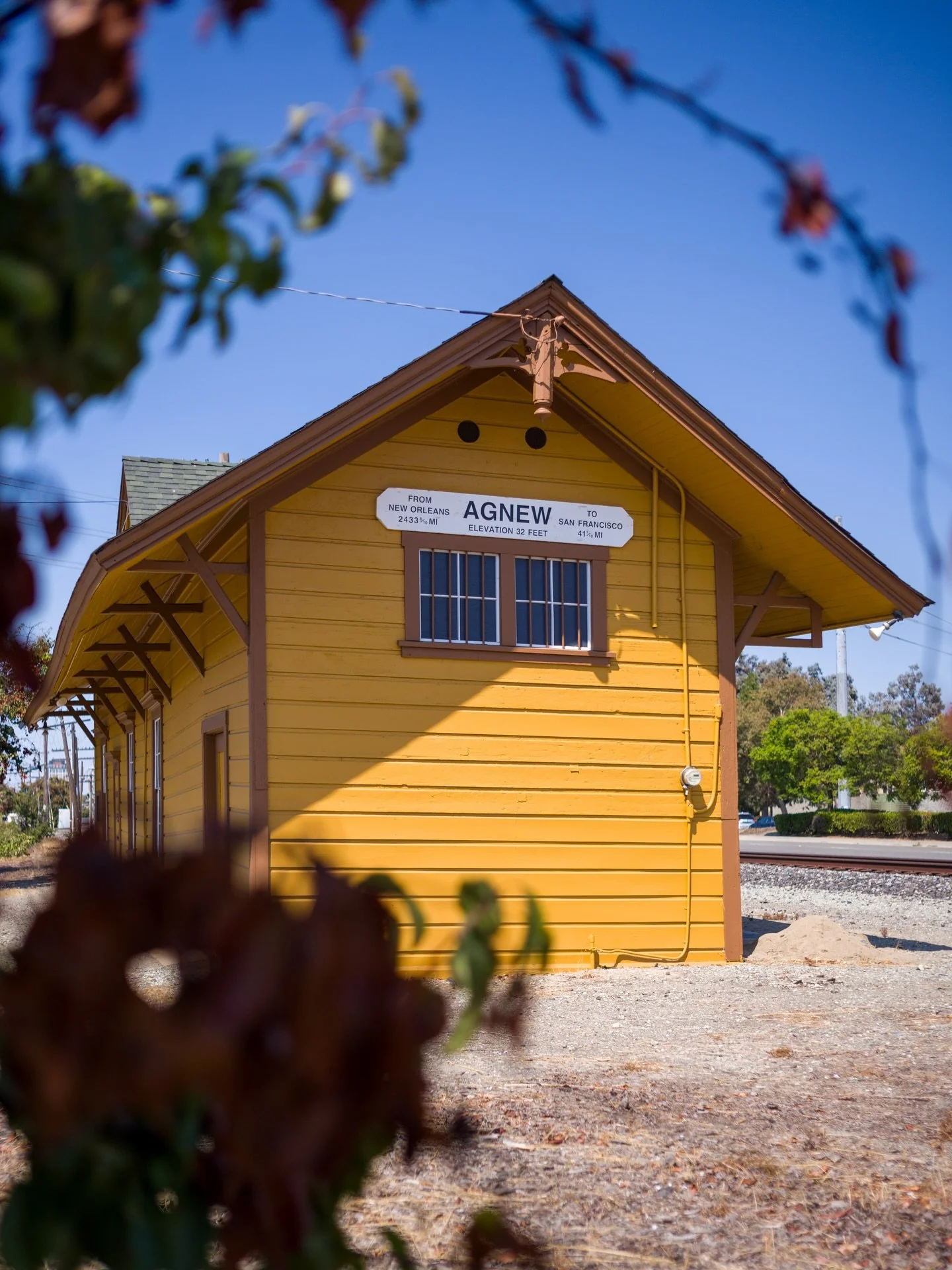 Agnew Station. At least, what used to be. Now incorporated into Santa Clara, it&rsquo;s a remnant of what once was in the Silicon Valley. #agnew #santaclara #levistadium #siliconvalley #myleicaphoto #trainstation #southernpacific #railroad #bayarea #