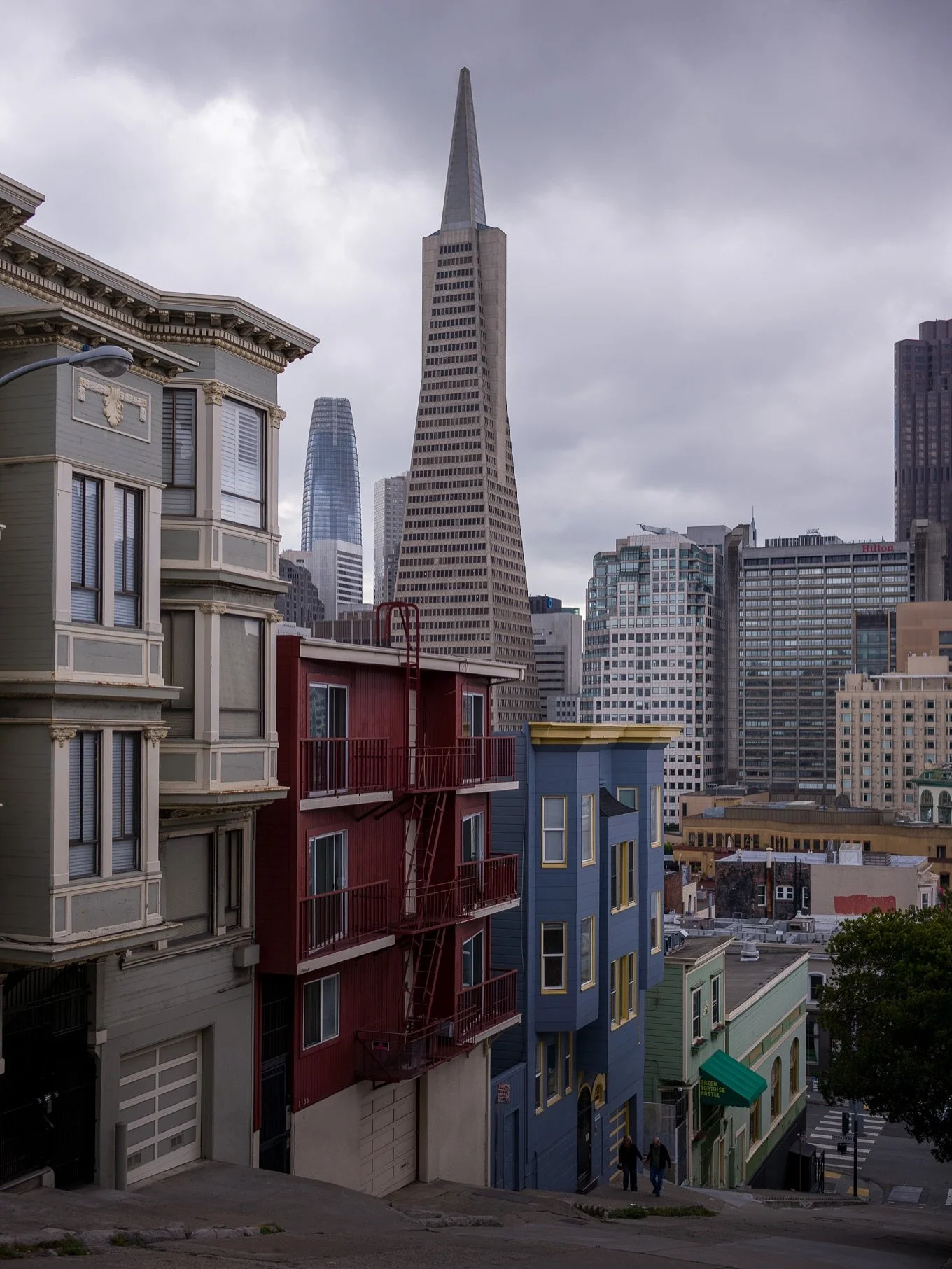 Same building, two different perspectives, same overcast weather &ndash; with or without Karl. #transamerica #pyramid #sanfrancisco #citybythebay #skyscraper #tower #icicle #leicam11 #summilux #35mmlens #bayarea #thecity #columbus #architecture #urba