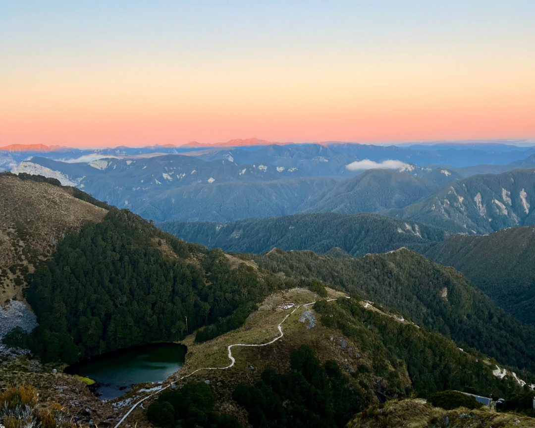 Ghost Lake Hut is the most picturesque hut on the Old Ghost Road