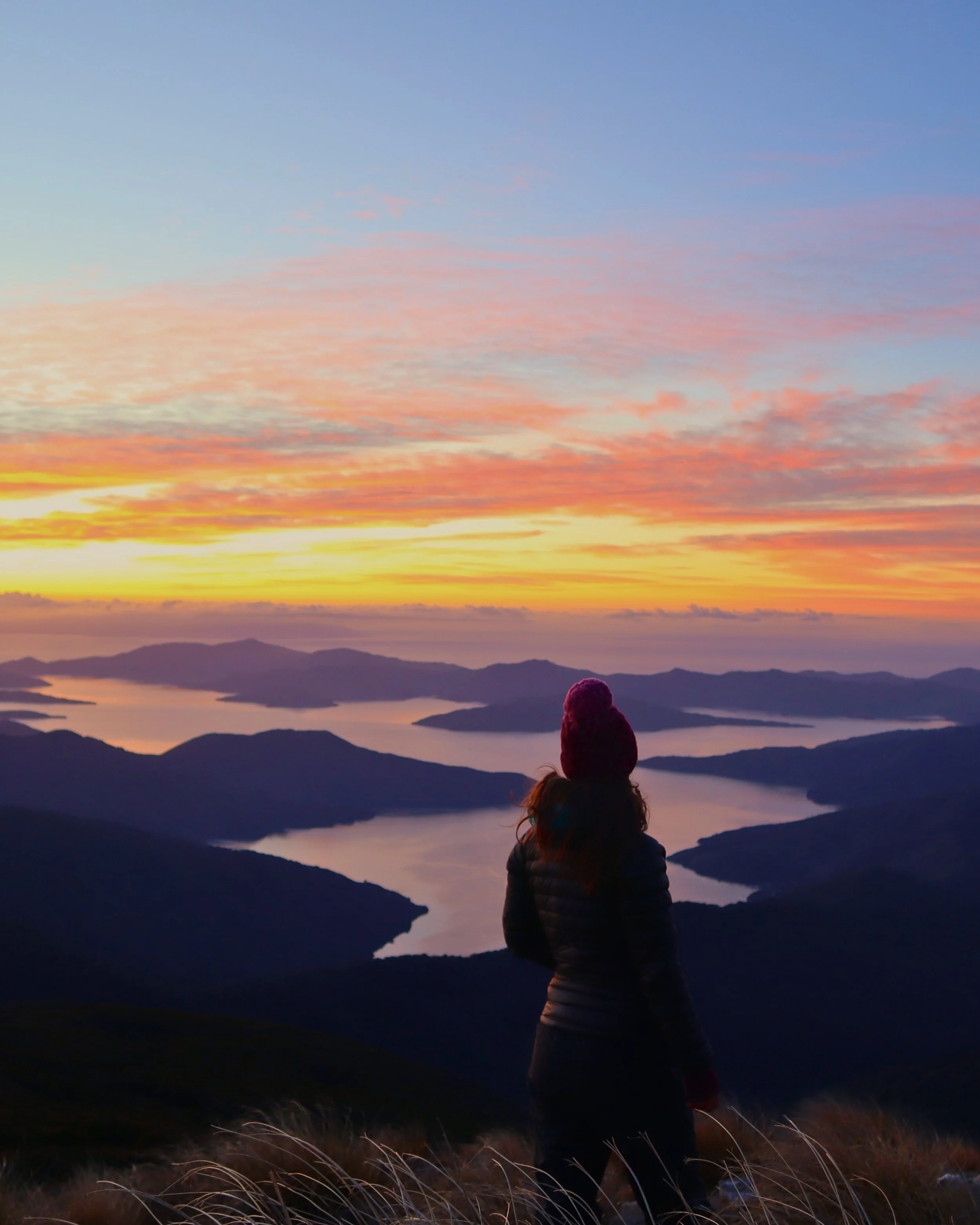 Mt Stokes sunrise, Marlborough Sounds 