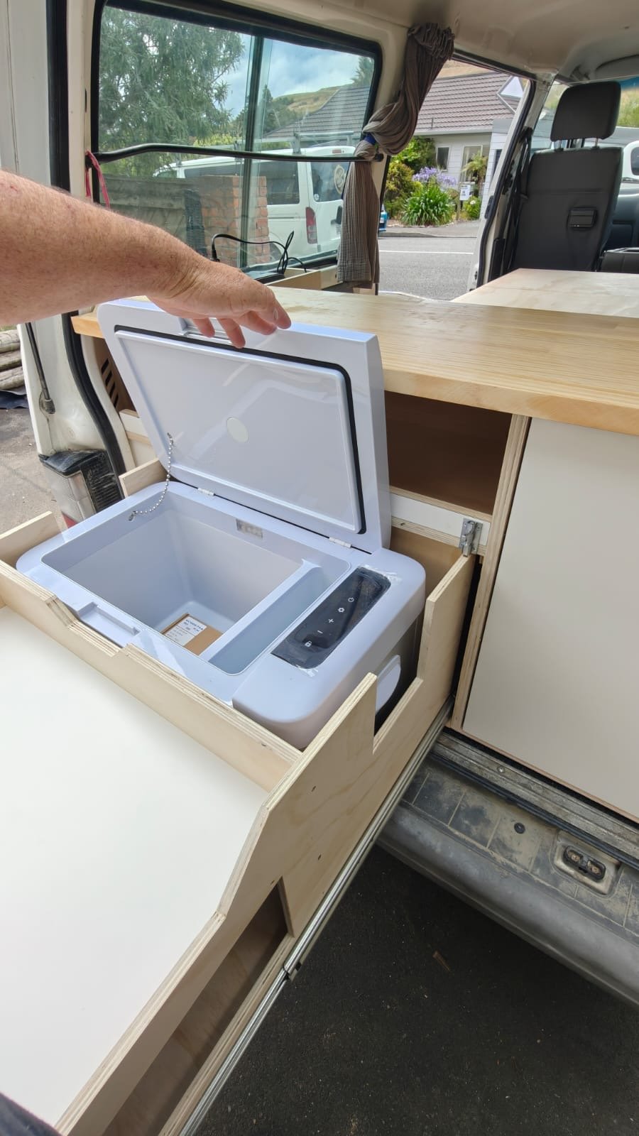 Mazda Bongo camper conversion to green self-contained certification.