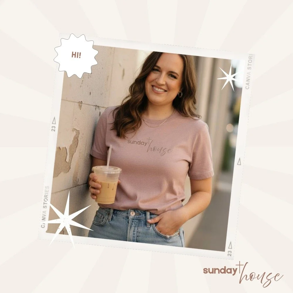 hi, friend &mdash; i&rsquo;m so glad you&rsquo;re here 🤍
i&rsquo;m Elke, the heart behind @sundayhouseapparel &mdash; a faith-rooted shop creating cozy, scripture-inspired pieces you can actually wear.
think: soft neutrals, minimal design, and timel