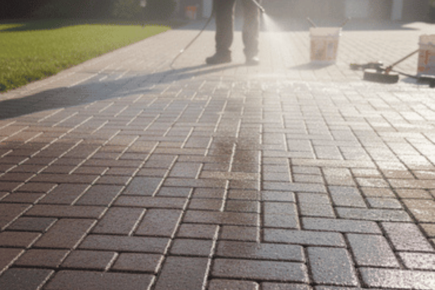 Brick paver cleaning Lockport IL
