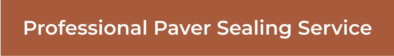 Brown background with white text that reads "Professional Paver Sealing Service"