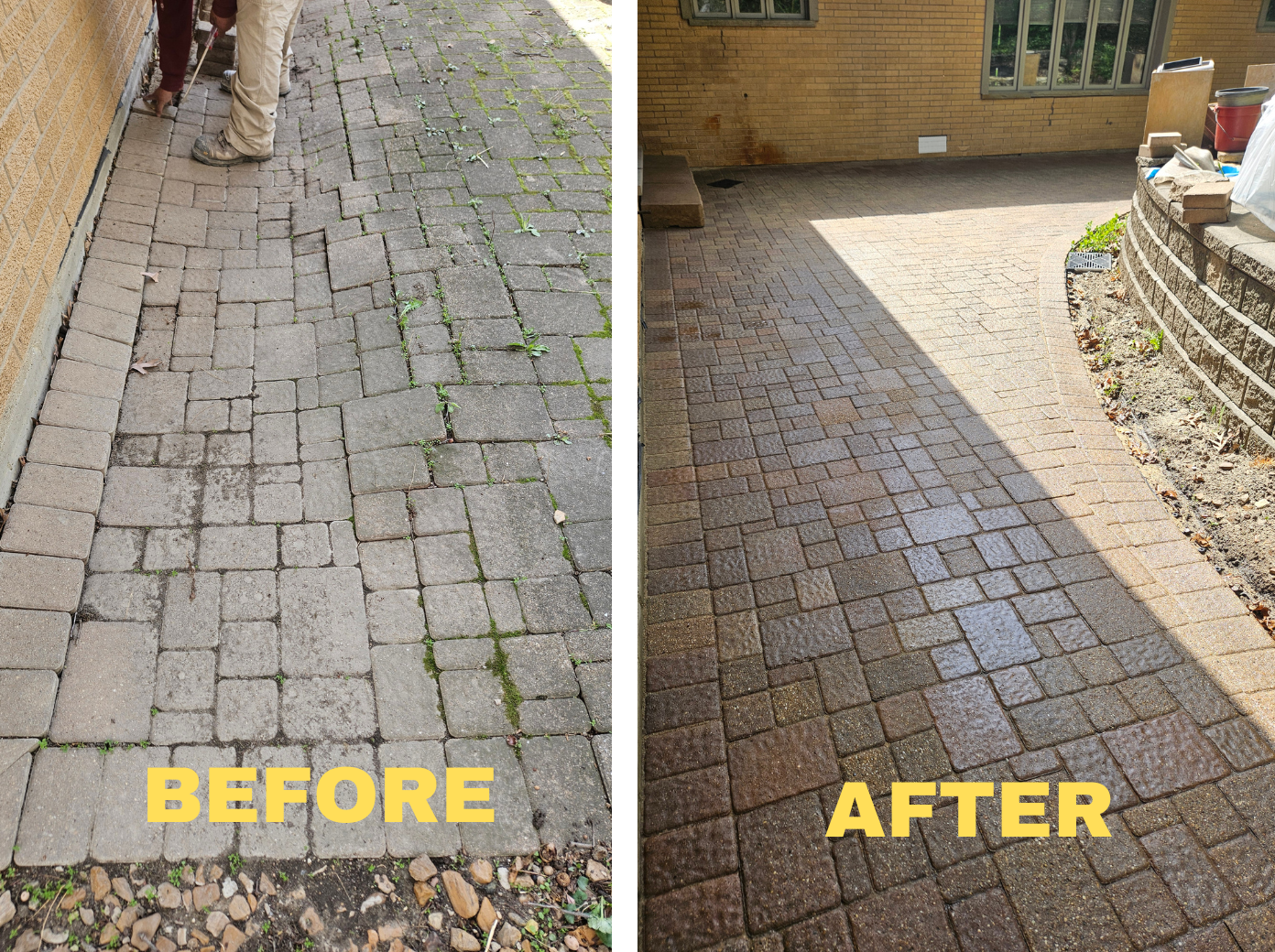 Brick paver repair in Palos Park