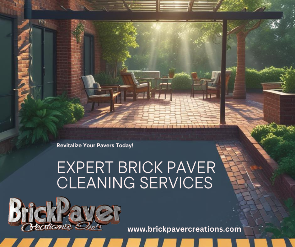 Brick paver Spring cleaning in Lemont IL