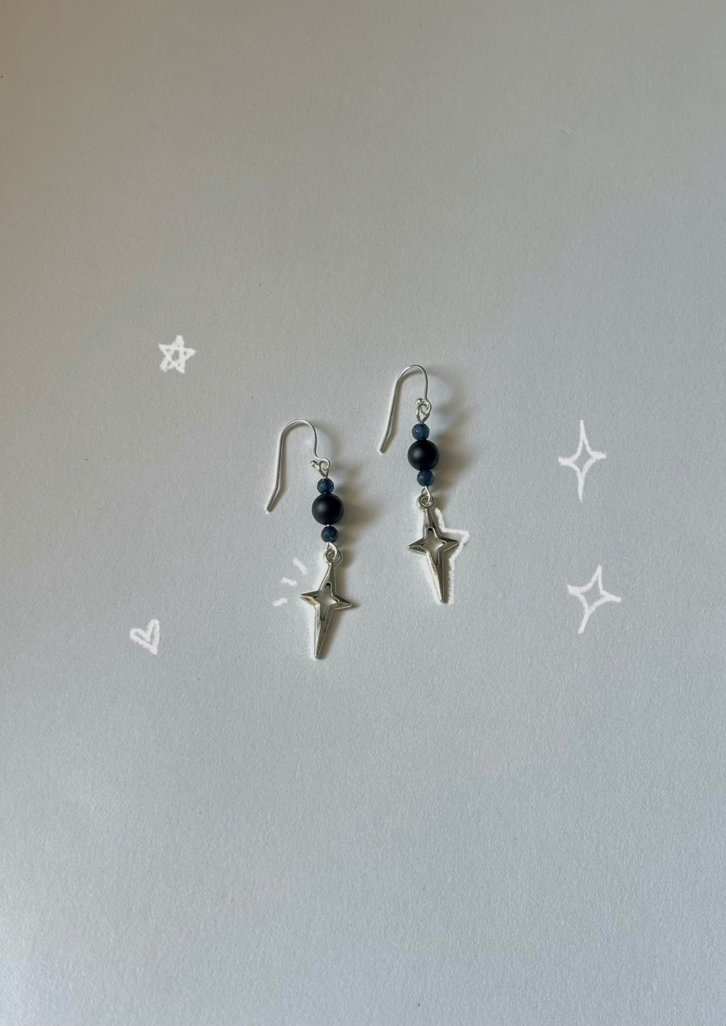 dark night earrings