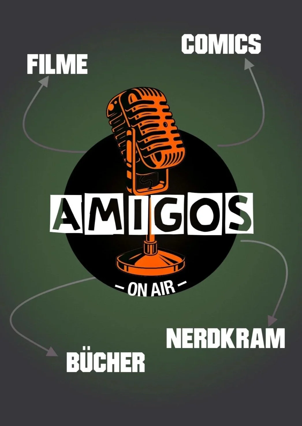 Amigos on Air, Autoren Amigos, Podcast, Nerdkram, Nerdzeug, Filmpodcast, Buchpodcast, Comicpodcast