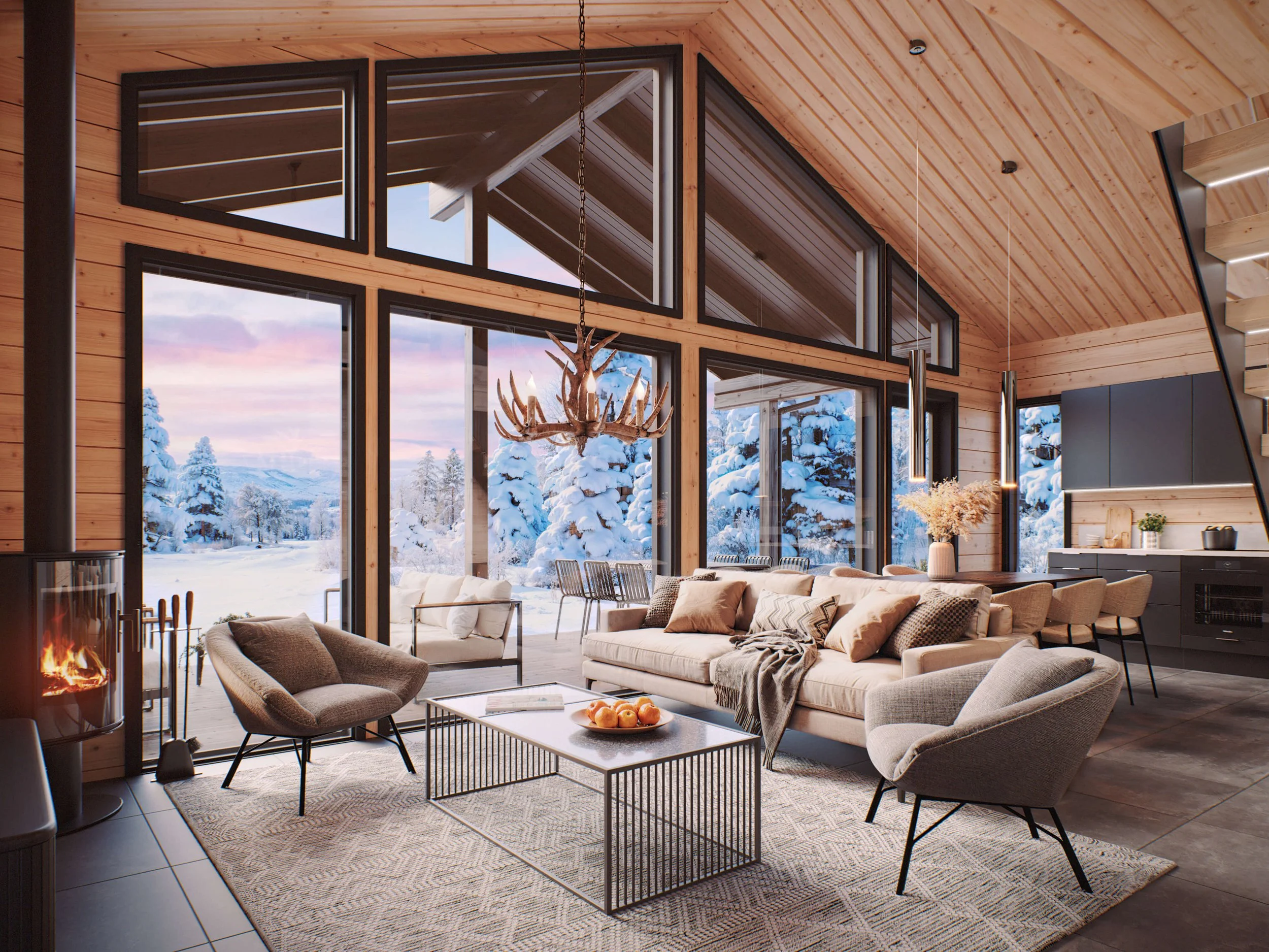 Uusi Lapland Collection tuo lapin ominaispiirteet lomarakentamisen arkkitehtuuriin