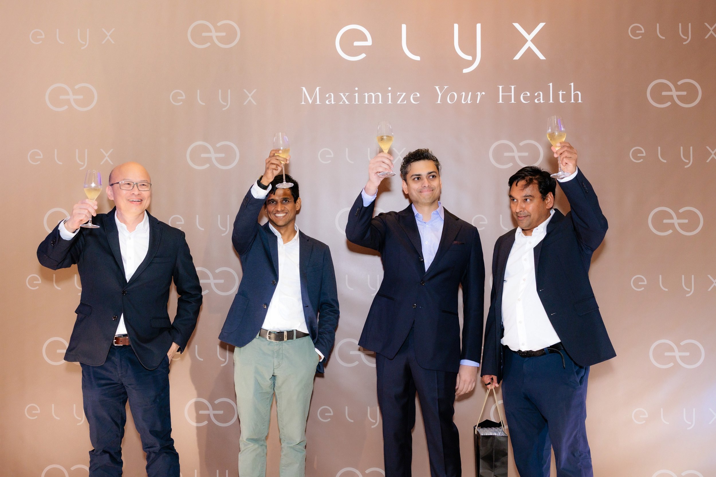 A toast with our co-founders 