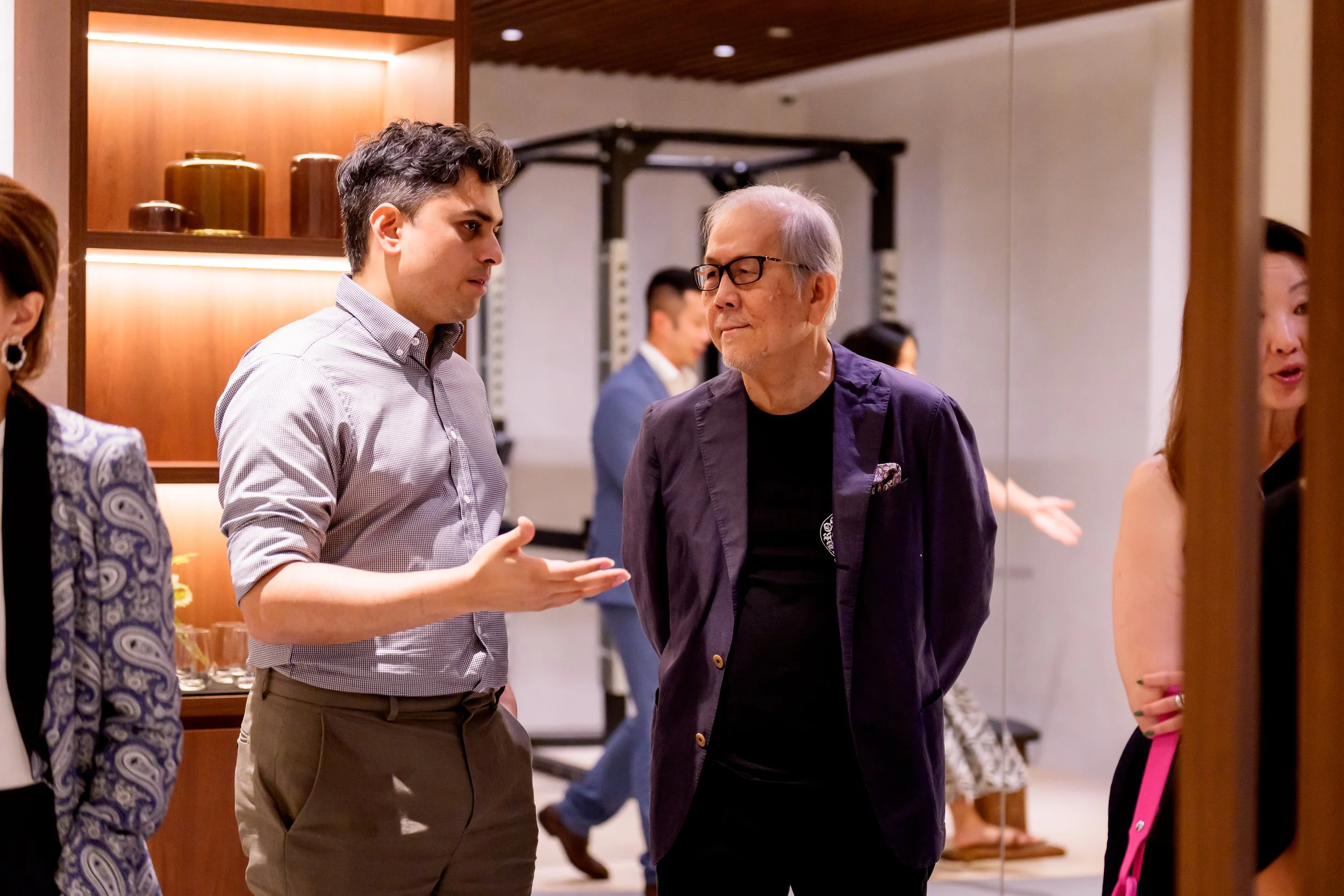 Dr. Varun Reddy, Chief Clinical Officer, hosting guests at Elyx Life following the panel discussion.