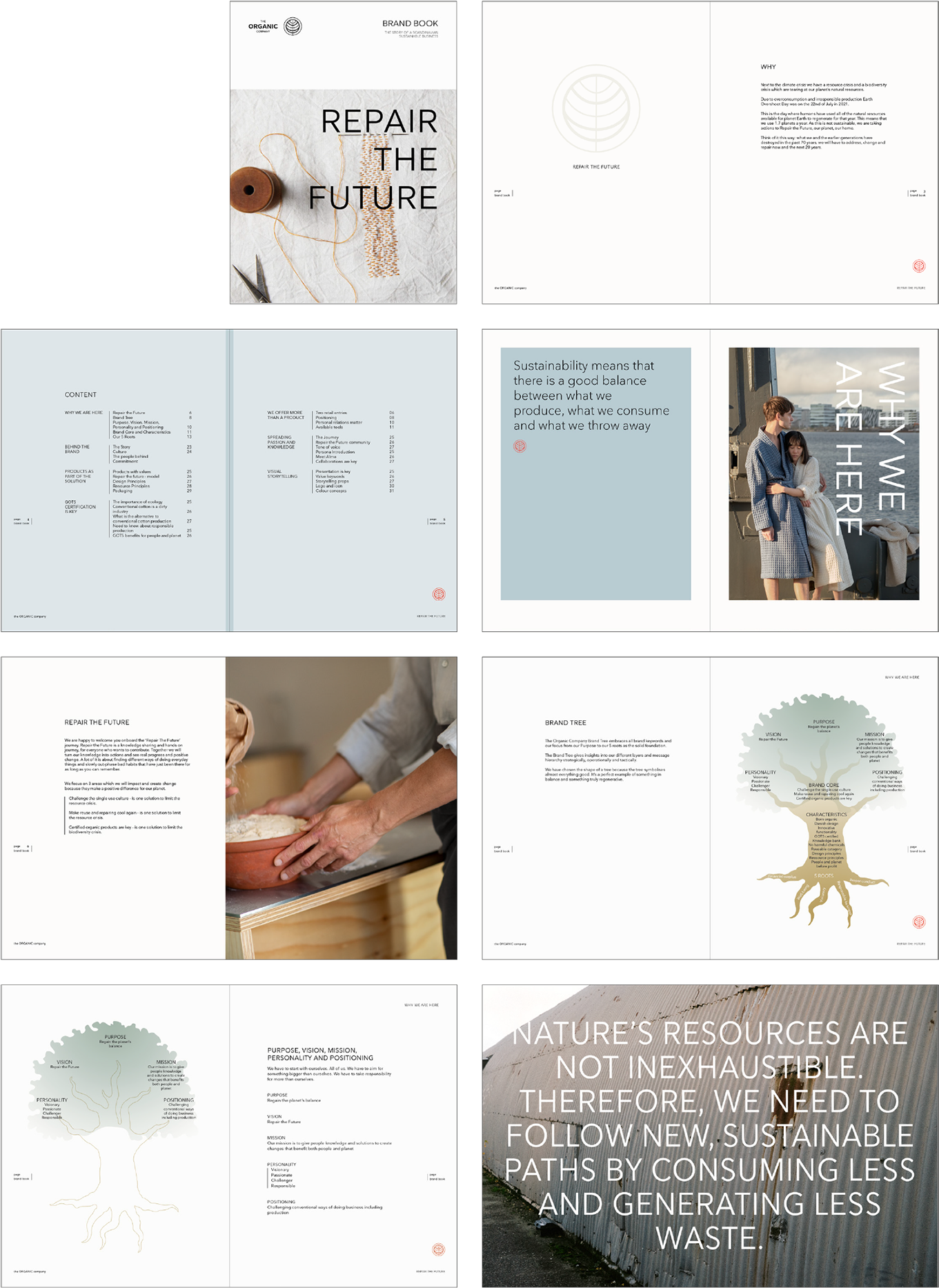 The Organic Company / Brand Book Design