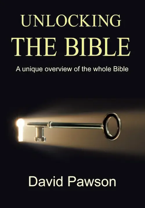 Book cover titled "Unlocking the Bible" showing a silver key unlocking a bright light.