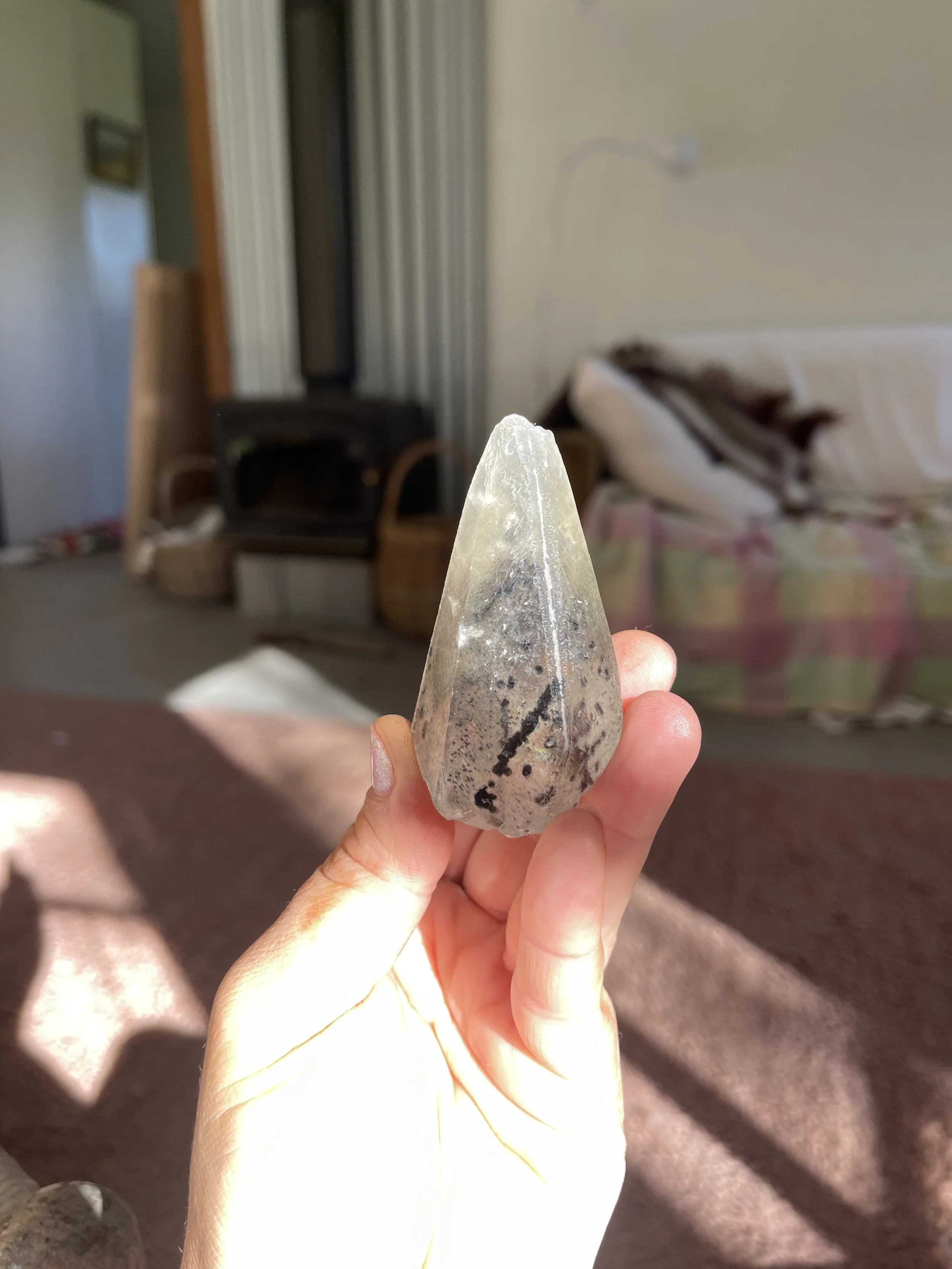 Calcite and hemitite, Uruguay
