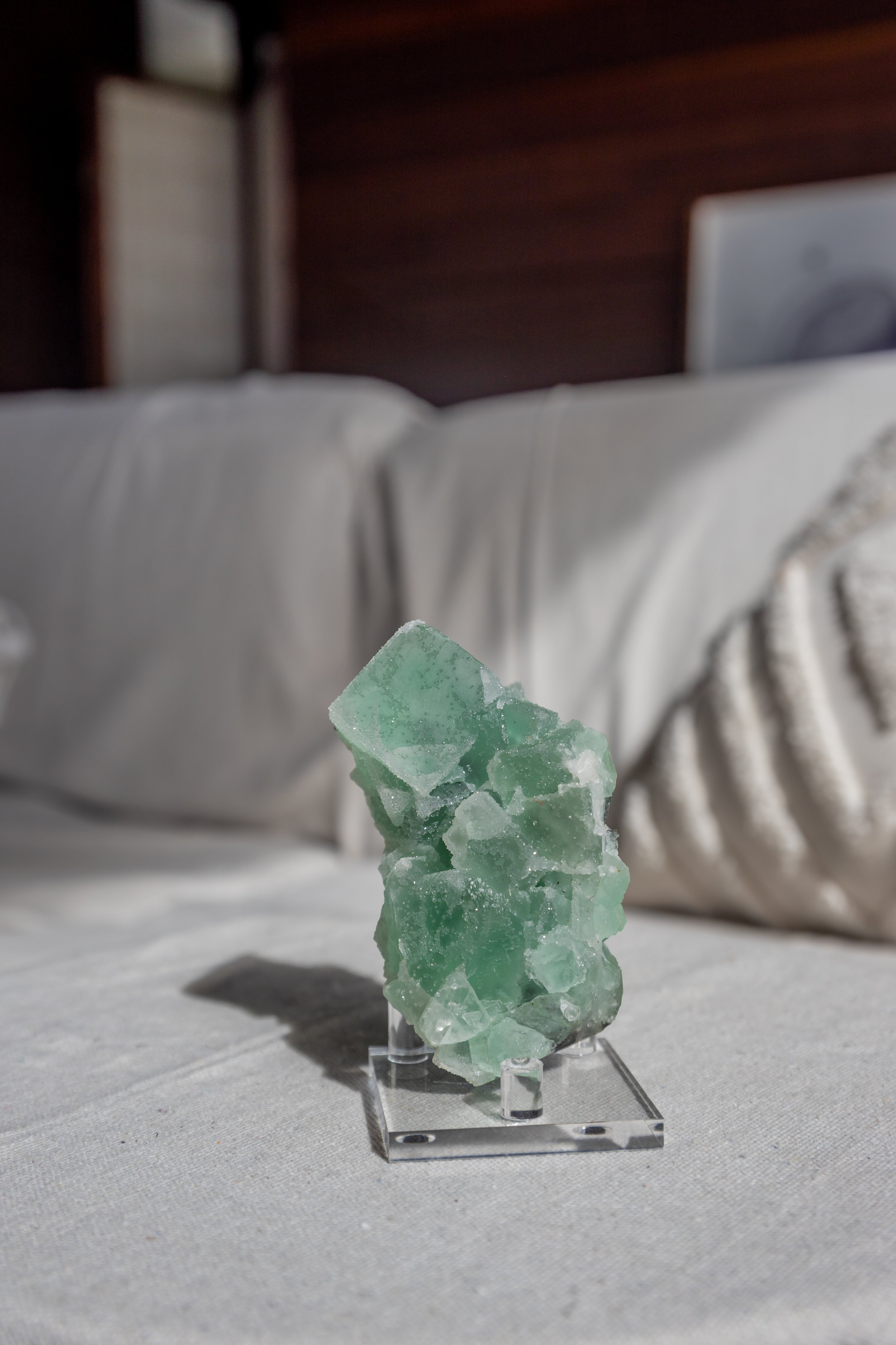 Green Cubic Sugar Fluorite