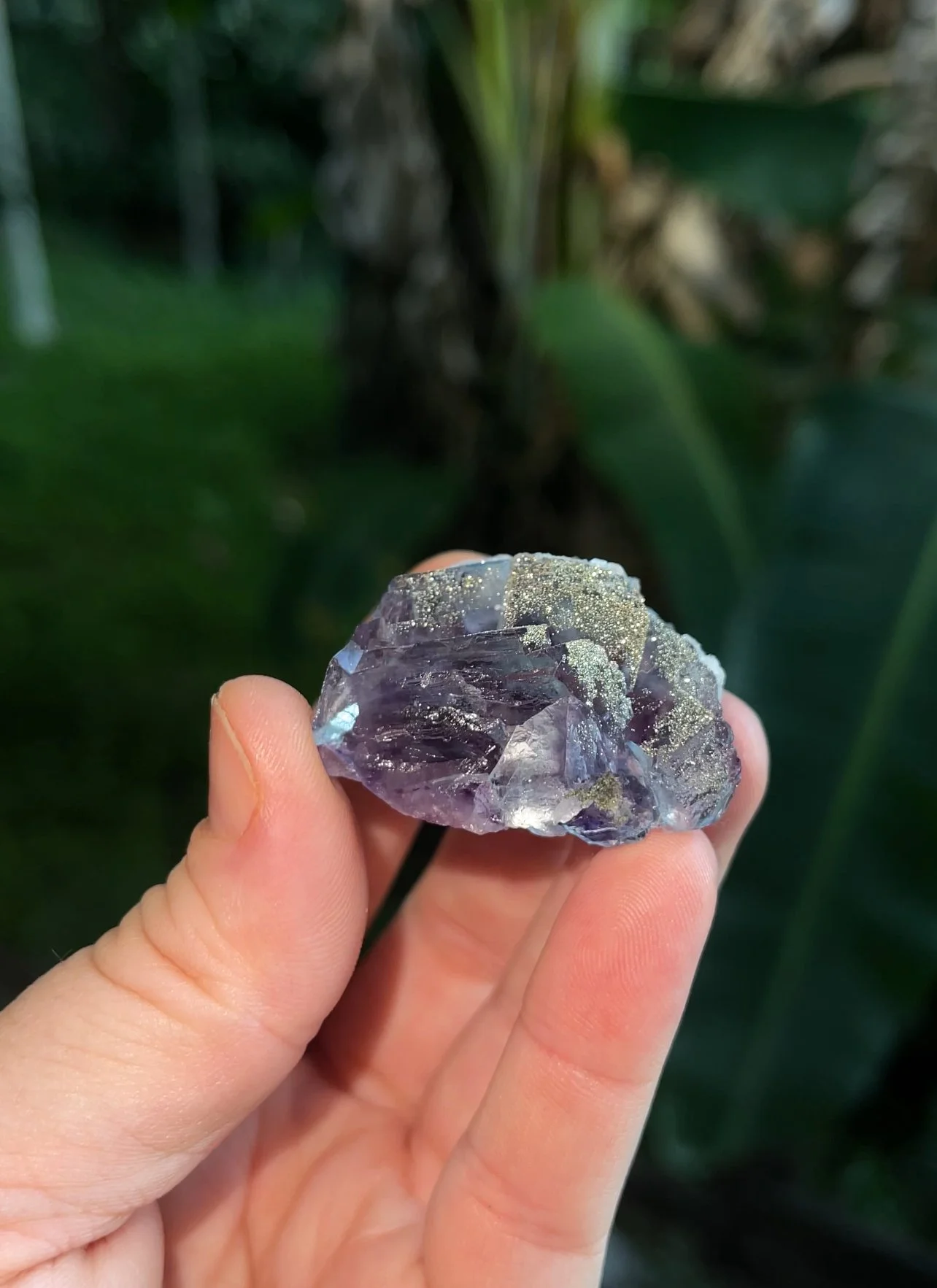 YGX Fluorite with Pyrite Sparkles