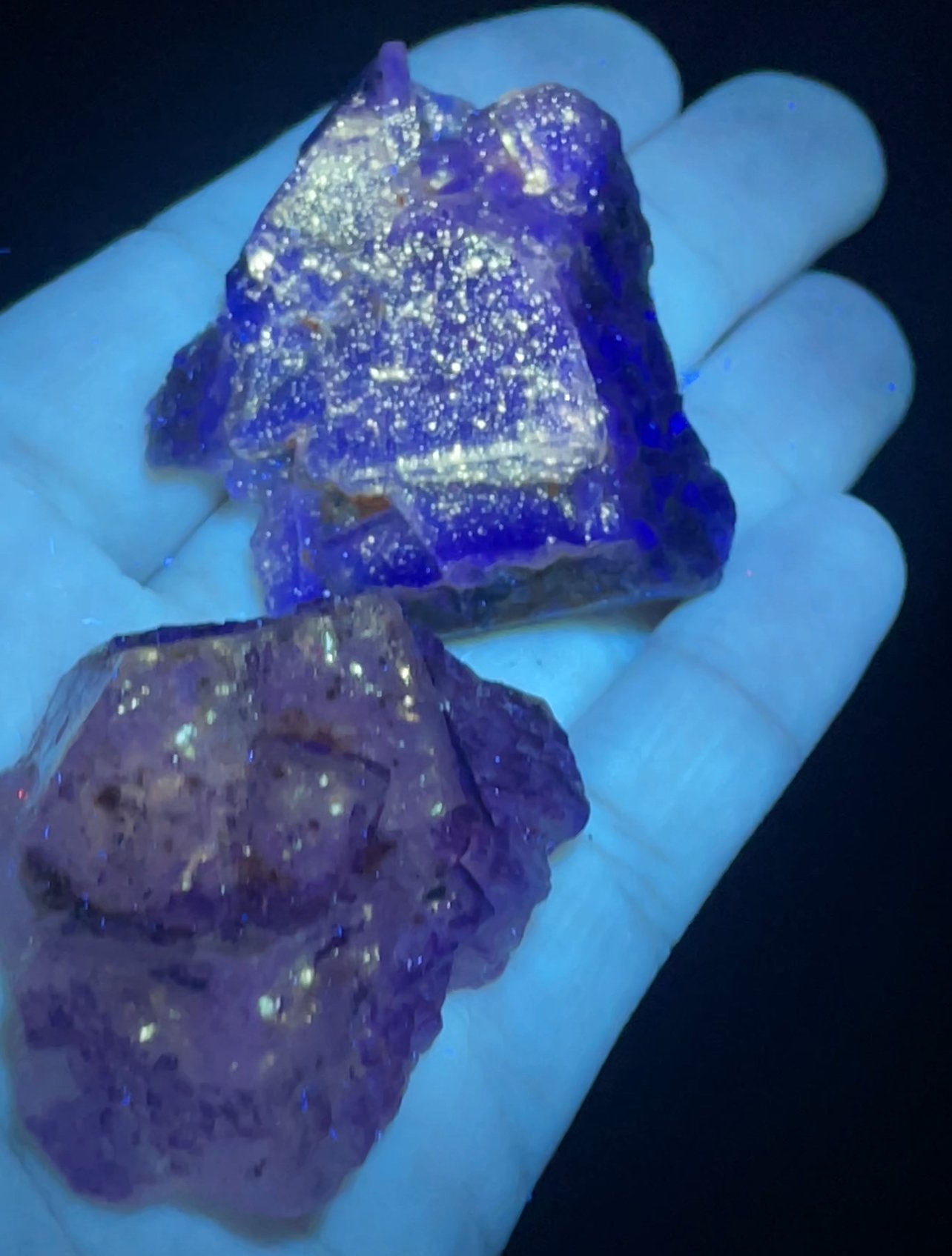 Two Galaxy fluorite, China