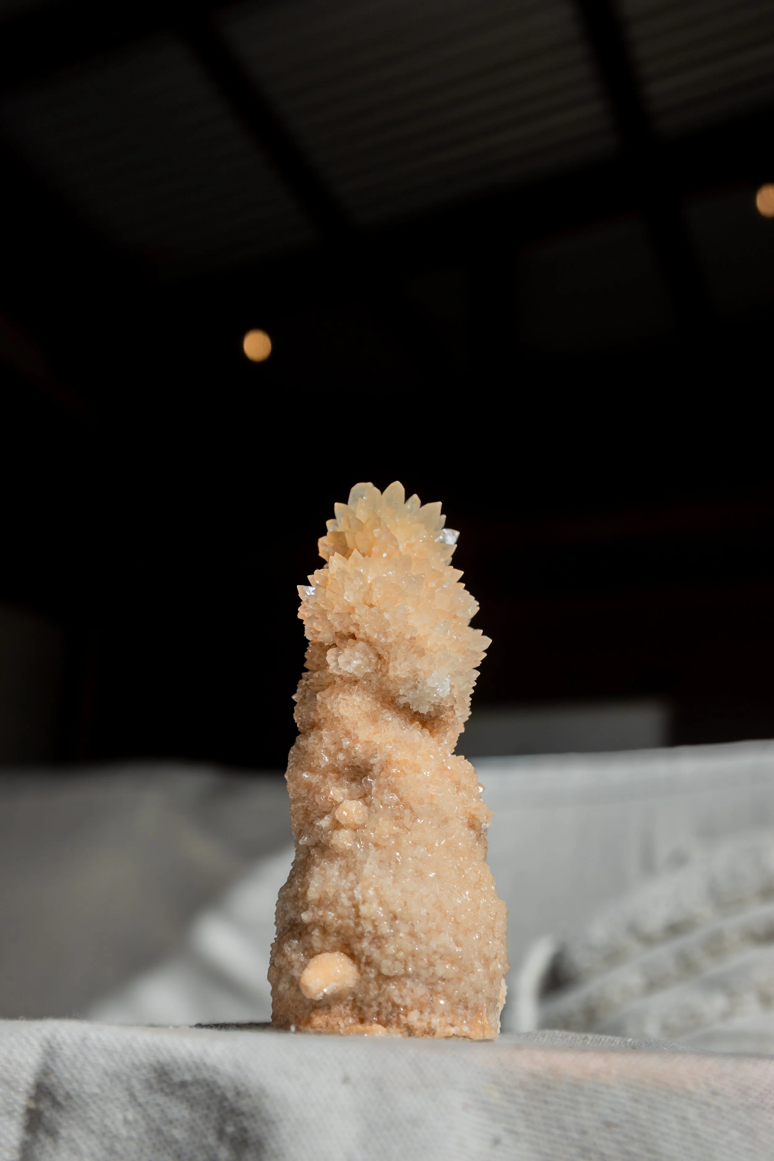 Phosphorescent Calcite Sculpture, Wenshan Mine, Yunnan