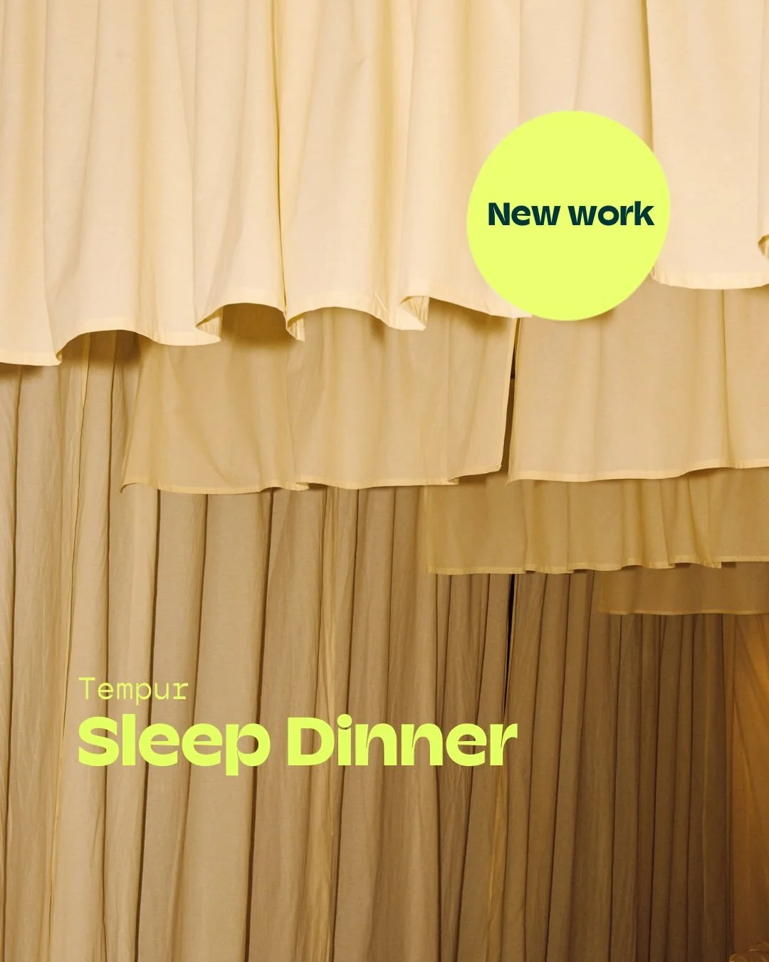 N&auml;r Tempur &ouml;ppnade sin f&ouml;rsta Sleep Store i Sverige, p&aring; Grev Turegatan i Stockholm, stod Story bakom koncept och eventproduktion.

G&auml;sterna bj&ouml;ds in till en Sleep Dinner i en installation skapad av My Zachrisson.

P&ari