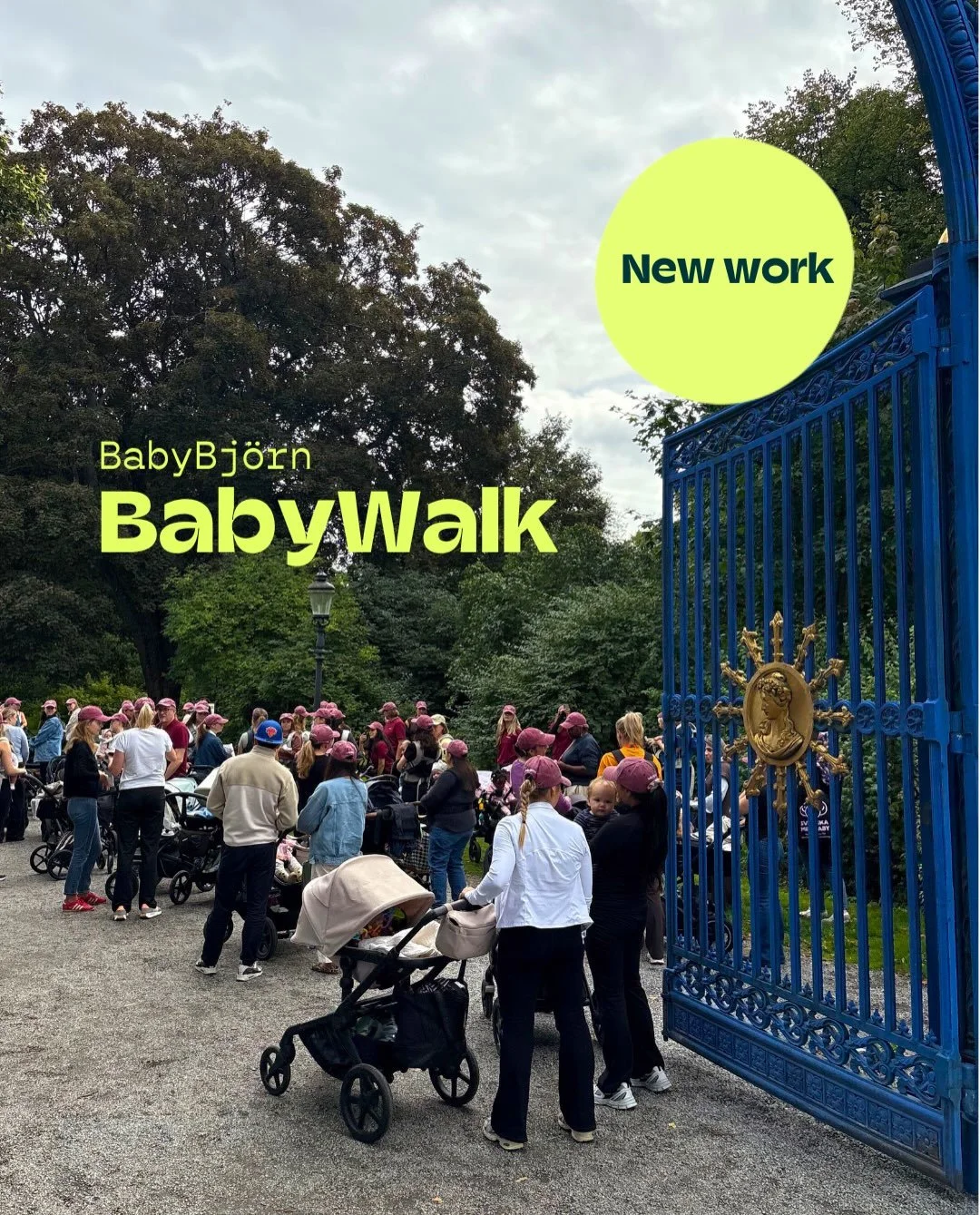 BabyWalk f&ouml;r @babybjorn. Ett initiativ vi tagit fram f&ouml;r att skapa en m&ouml;tesplats f&ouml;r f&ouml;r&auml;ldrar och barn, d&auml;r gemenskap, r&ouml;relse och att ge tillbaka st&aring;r i centrum.

Precis som f&ouml;rra &aring;ret g&ouml