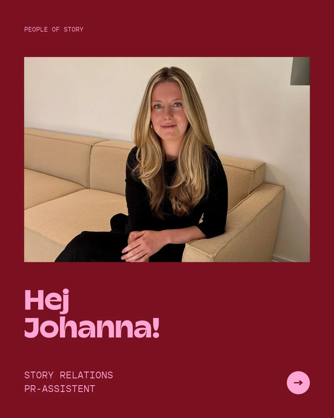 Folk som g&ouml;r att saker bubblar och att stord&aring;d sker: s&auml;g hej till Johanna Carlsson! Hon har praktiserat hos oss under h&ouml;sten och nu &auml;r vi glada att kunna ber&auml;tta att hon stannar kvar och b&ouml;rjar som PR-assistent hos