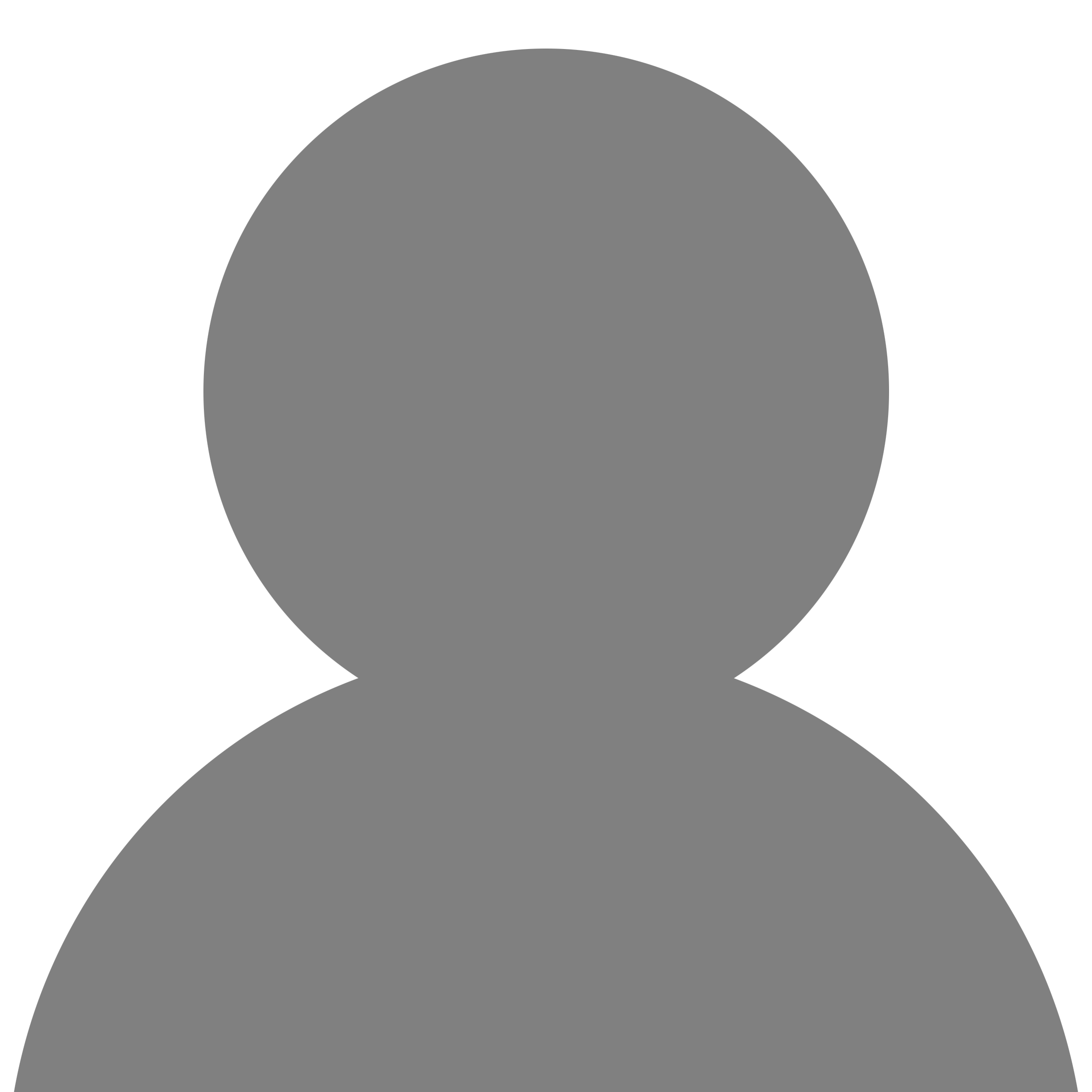 A blank gray silhouette avatar of a person with no specific details.