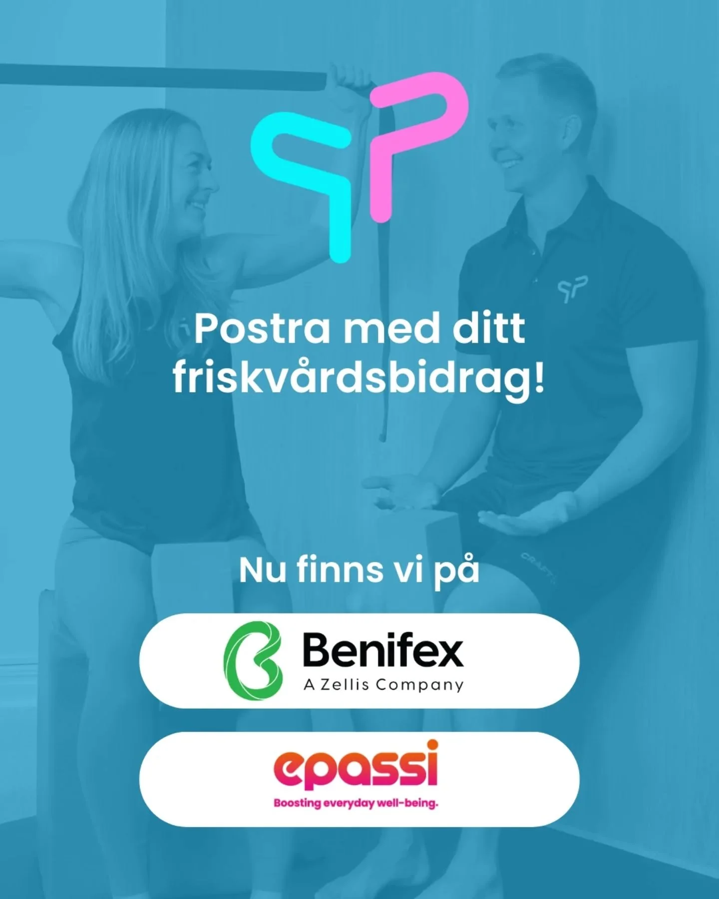 Har du friskv&aring;rdsbidrag kvar?
Postra finns nu p&aring; Epassi och Benifex.
Anv&auml;nd det innan &aring;rsskiftet 💪😃