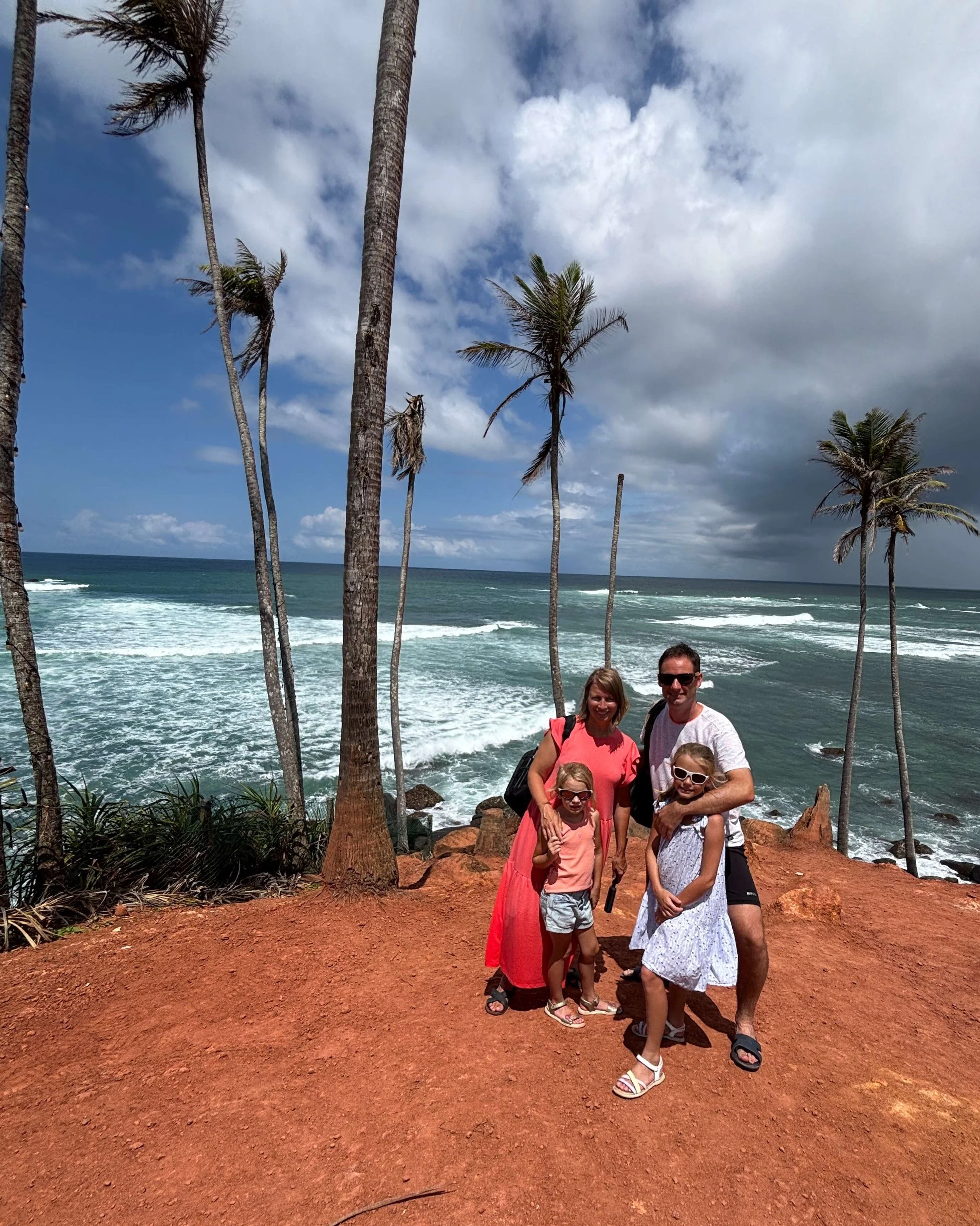 Coconut Tree Hill, een populair uitzichtpunt met kokospalmen bij Mirissa, Sri Lanka