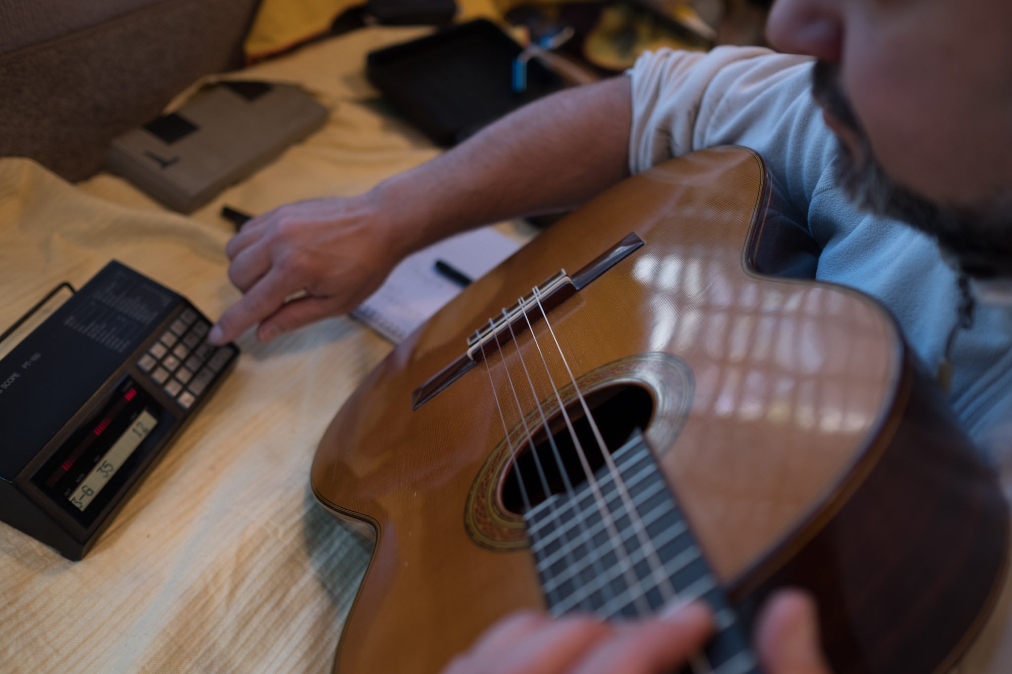 Measuring pitch with a Yamaha PT100