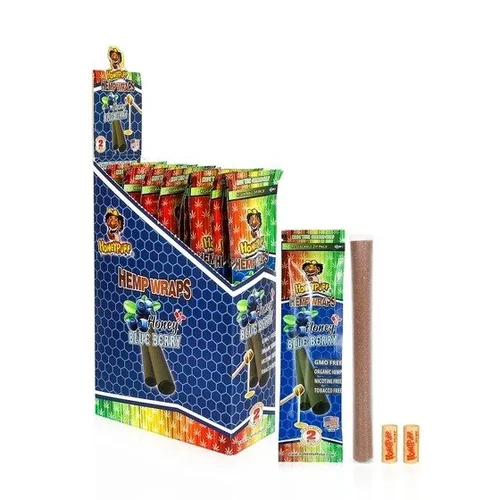 Honeypuff Hemp Wraps Blueberry flavour pack