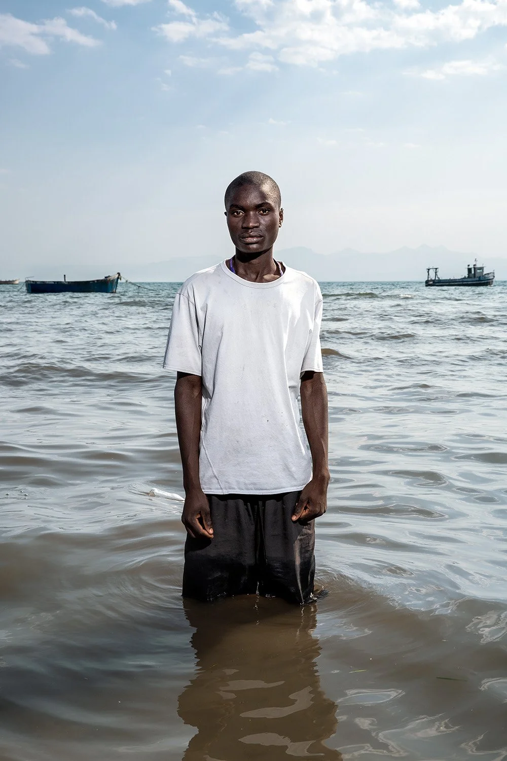 Fisherman Dominic, Makawa beach, Mangochi, Lake Malawi..