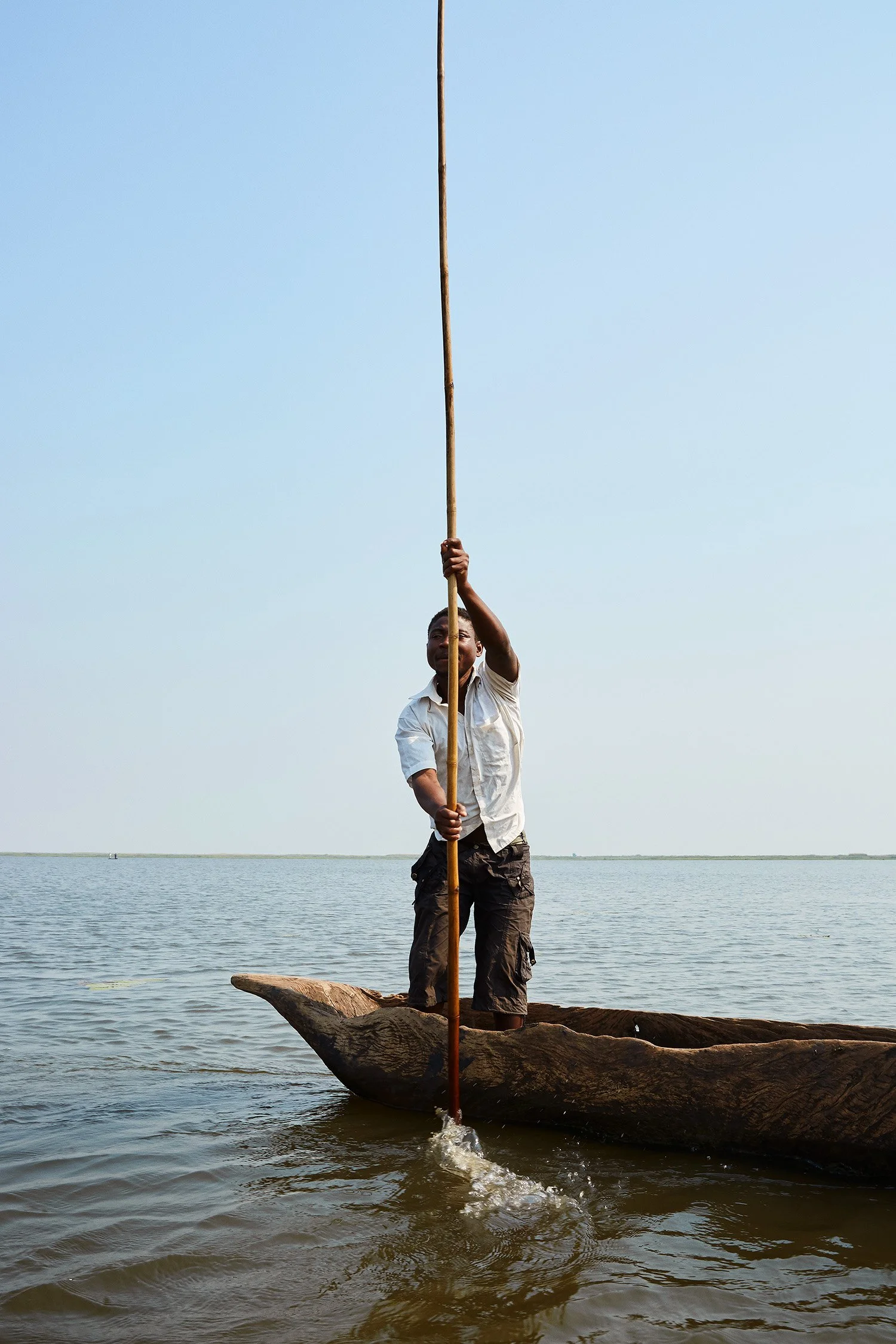 Fisherman, Elephant Marsh, Malawi.