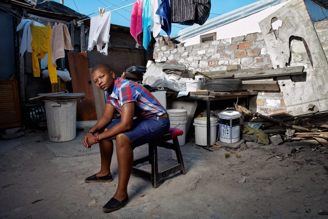 Zelda, Gugulethu, South Africa, 2012.
“My name is Zelda, I’m 28 years old and I’m a lesbian woman. I’m having problems at home because of my sexual orientation. I’ve not been tolerated for my sexuality and I have never been accepted to live my life