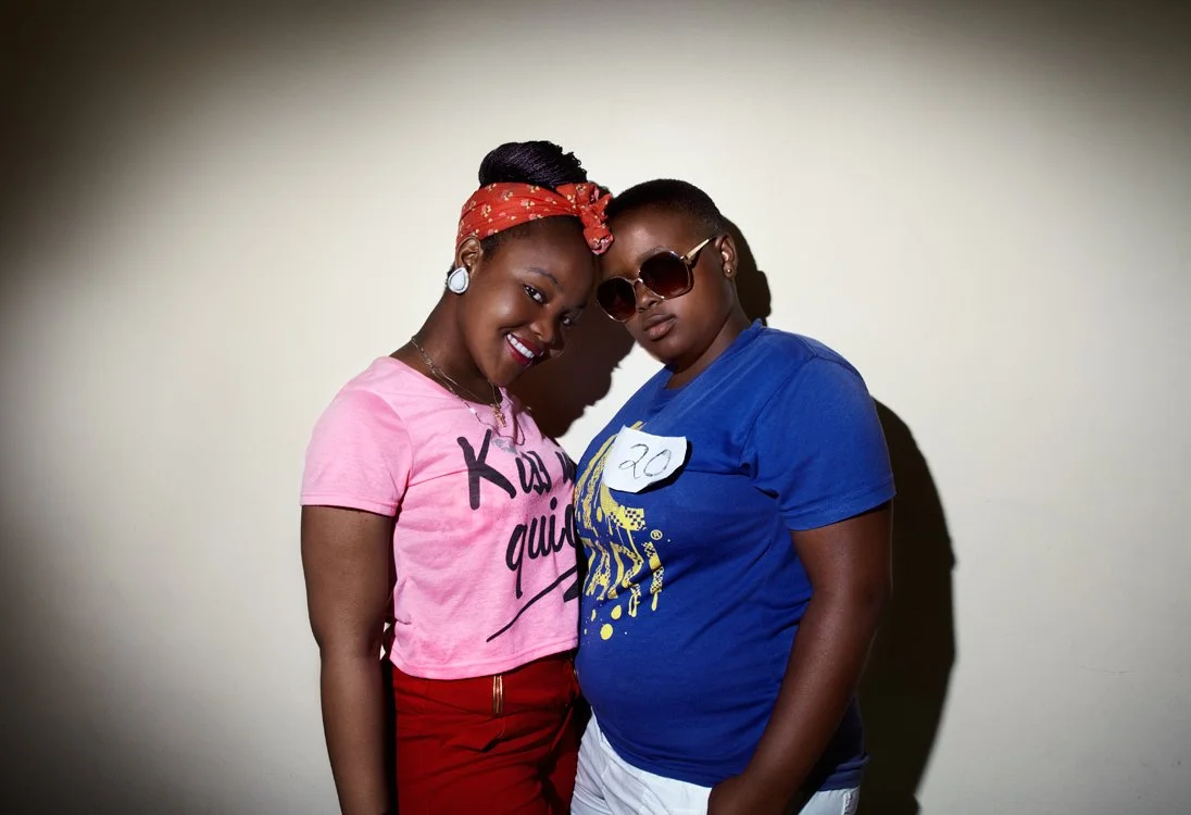 Contestants Zintle (left) and Inga Miss Lesbian Beauty Pageant, Khayelitsha, 2012.
