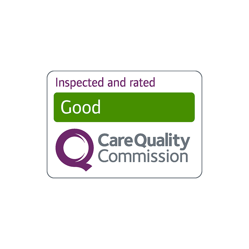 Care Quality Commission inspection badge indicating a 'Good' rating.