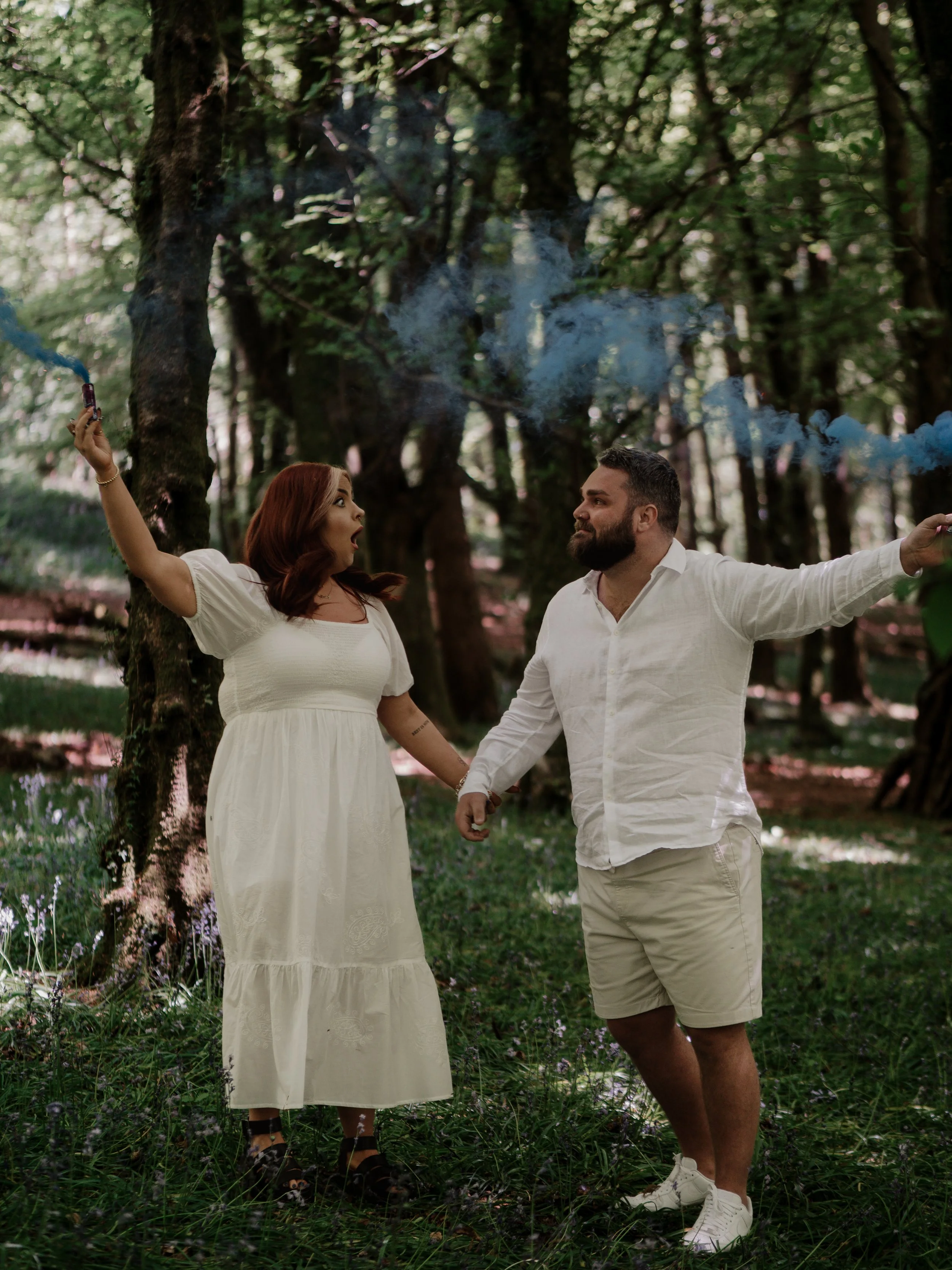 Lucy & Josh’s Magical Gender Reveal at Wenallt Forest