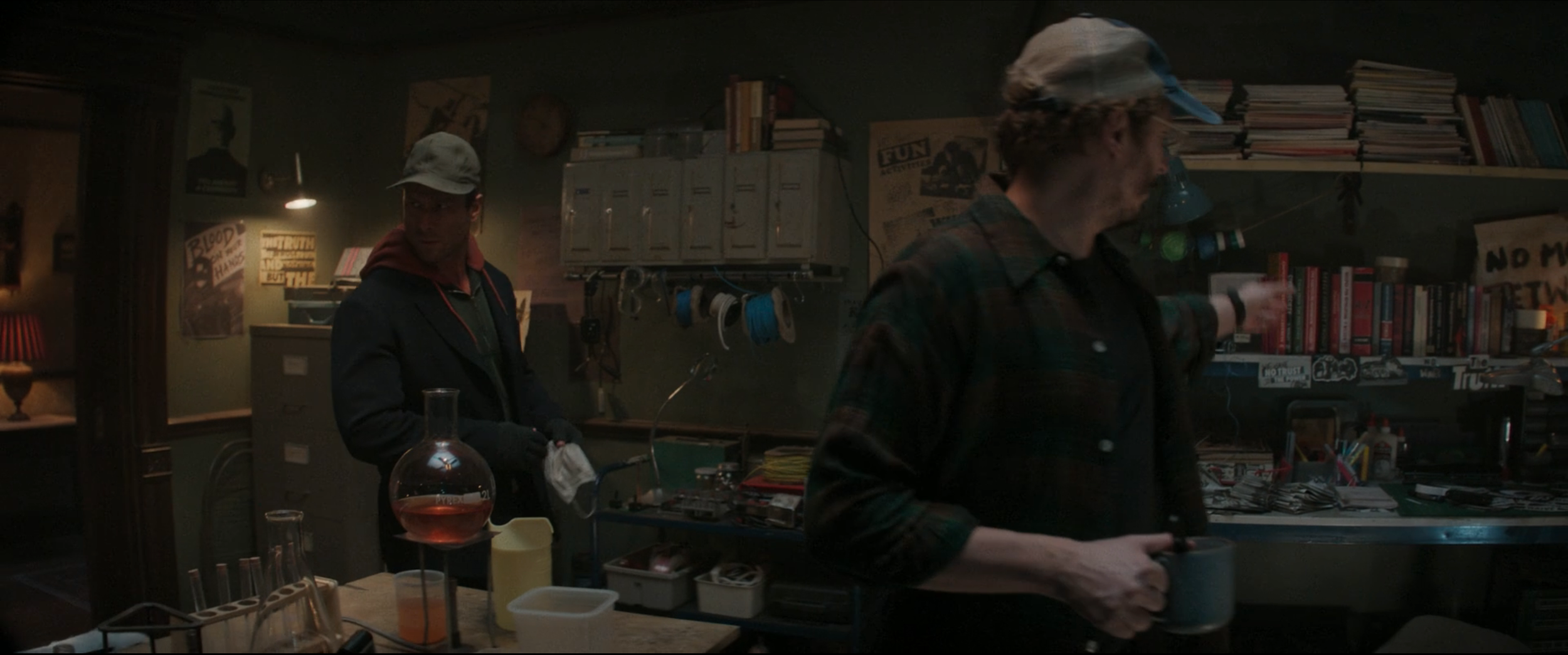 Elton's lab and zine-making workshop. 