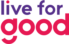 Logo de l'organisme "live for good"