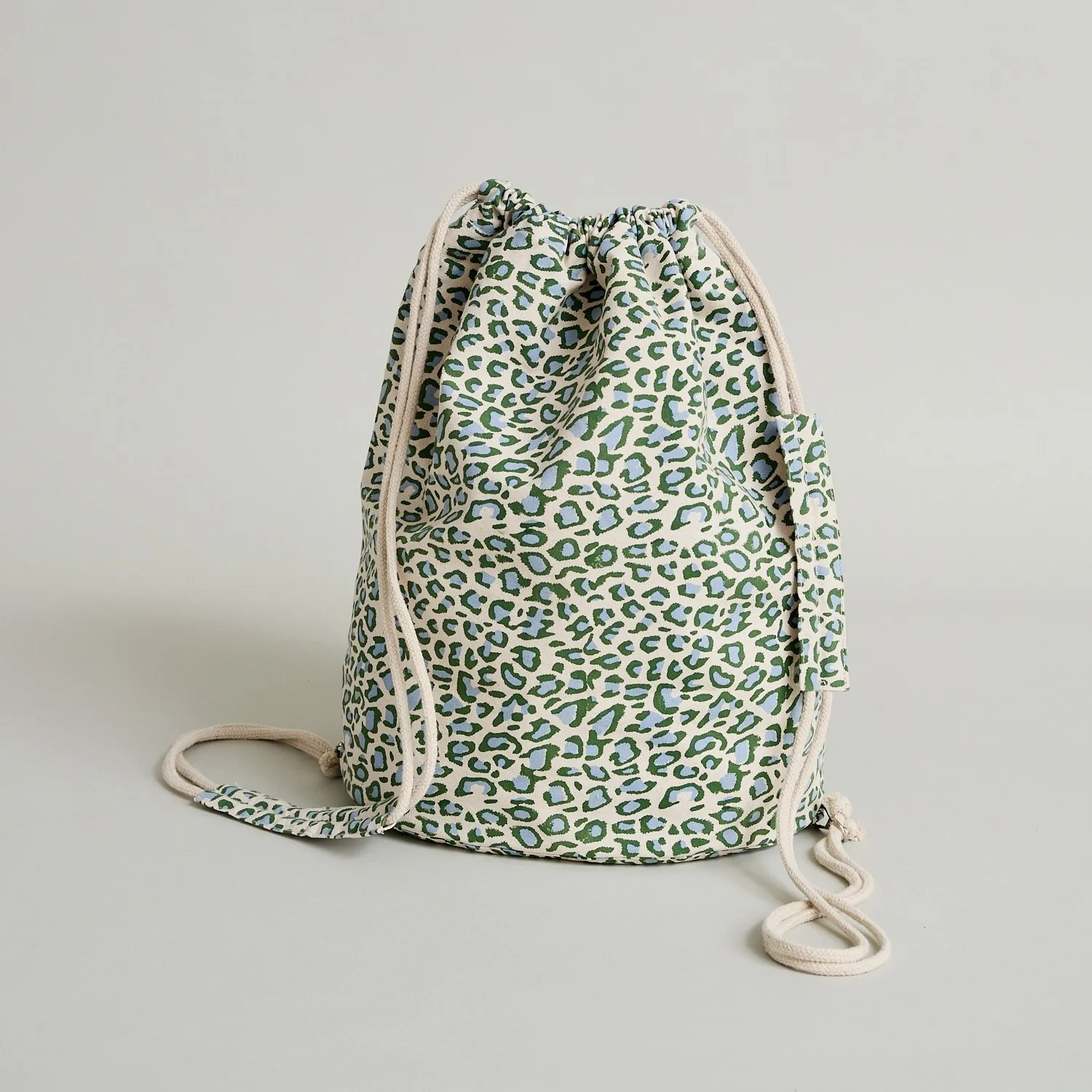 Djanga Bag | Pop Leopard | Green/Light Blue
