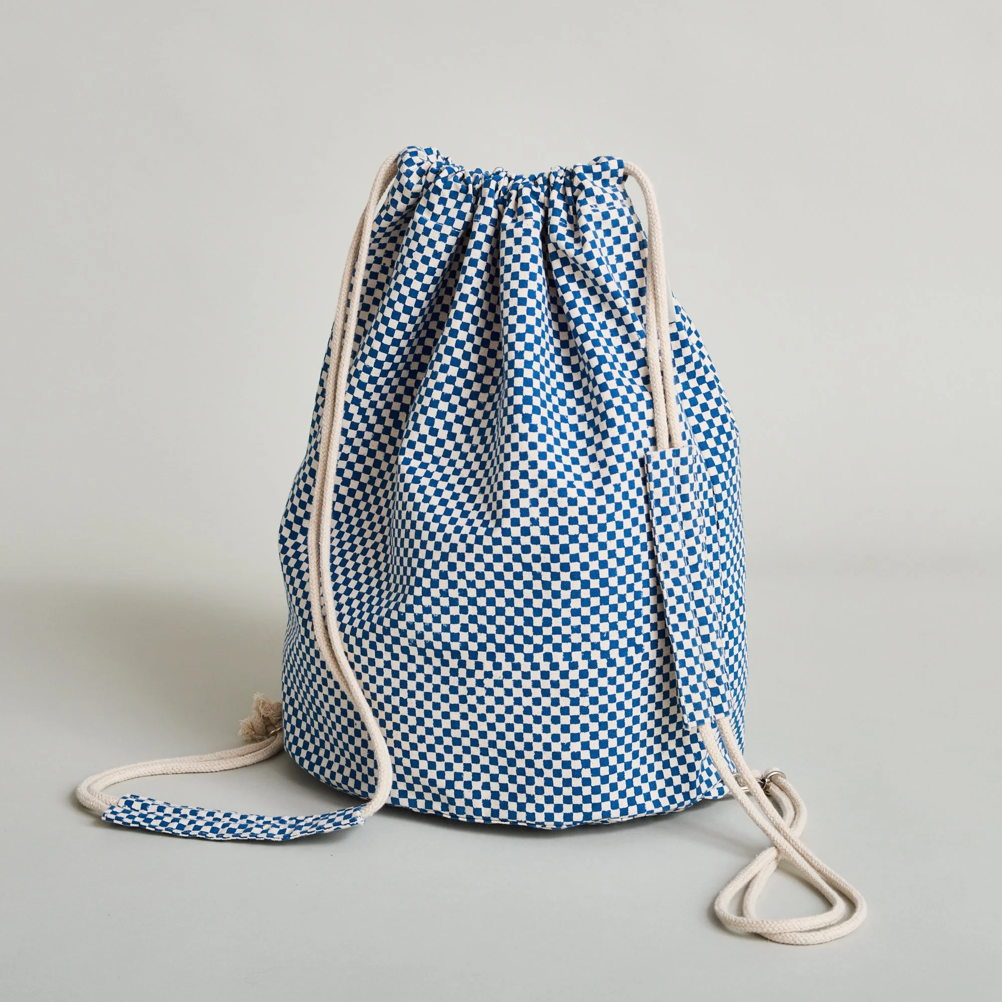 Djanga Bag | Checkerboard | Blue