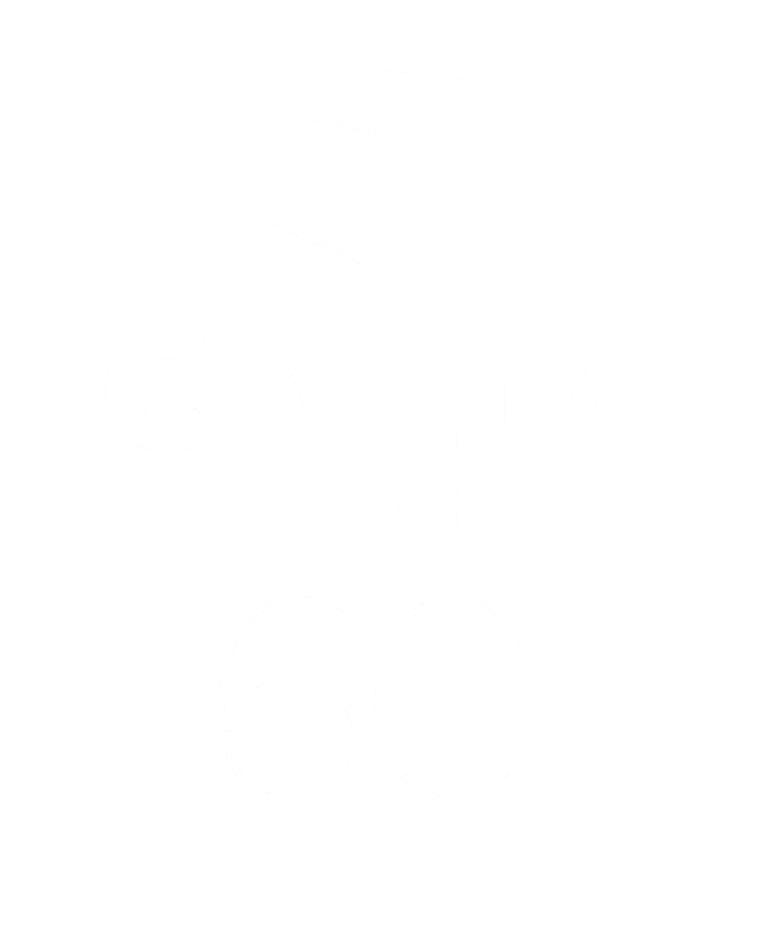Black background with white logo featuring a stylise chair and the text 'CALIA ITALIA 60'.