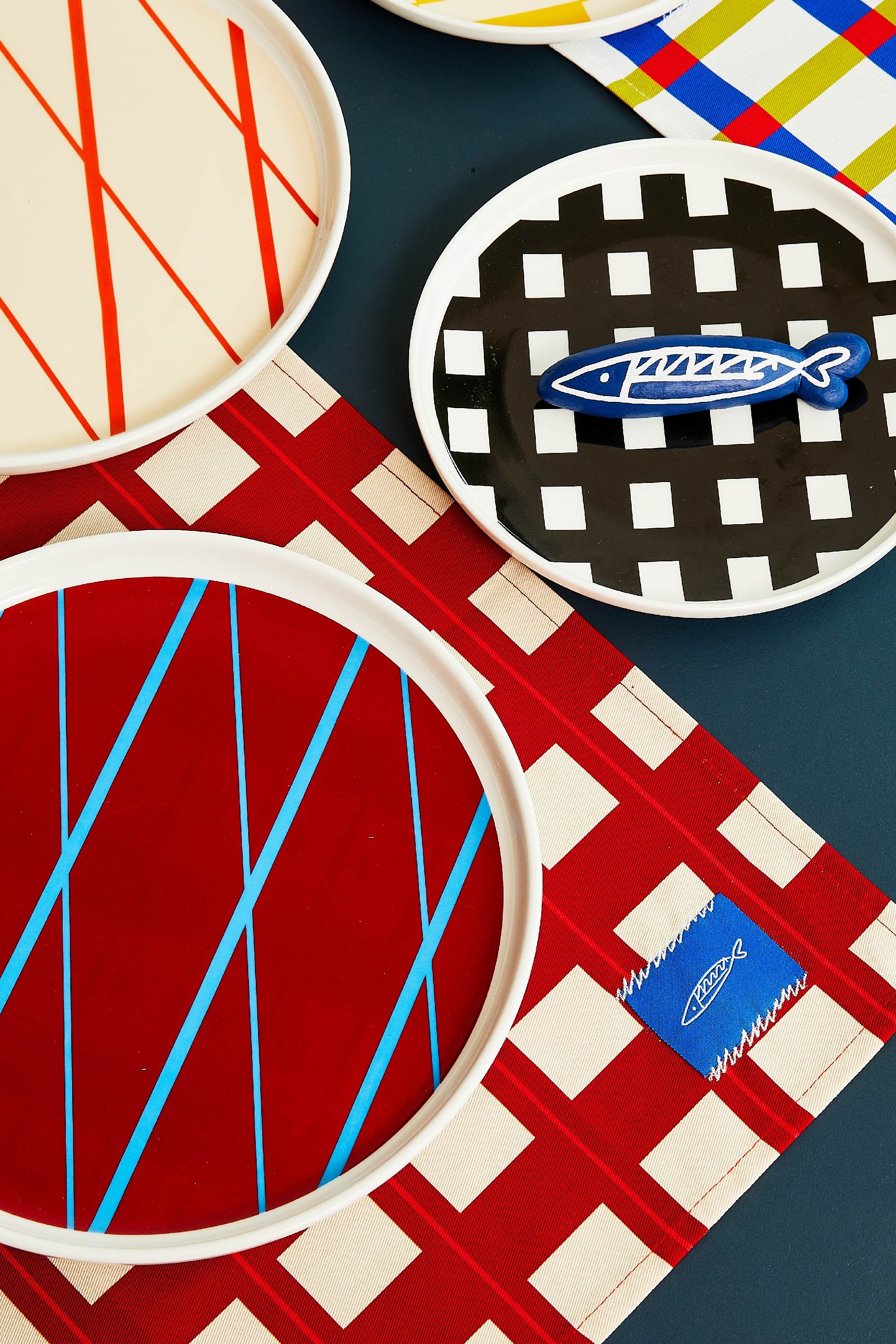 Napkin - BEIGE & RED GRID (1).jpg