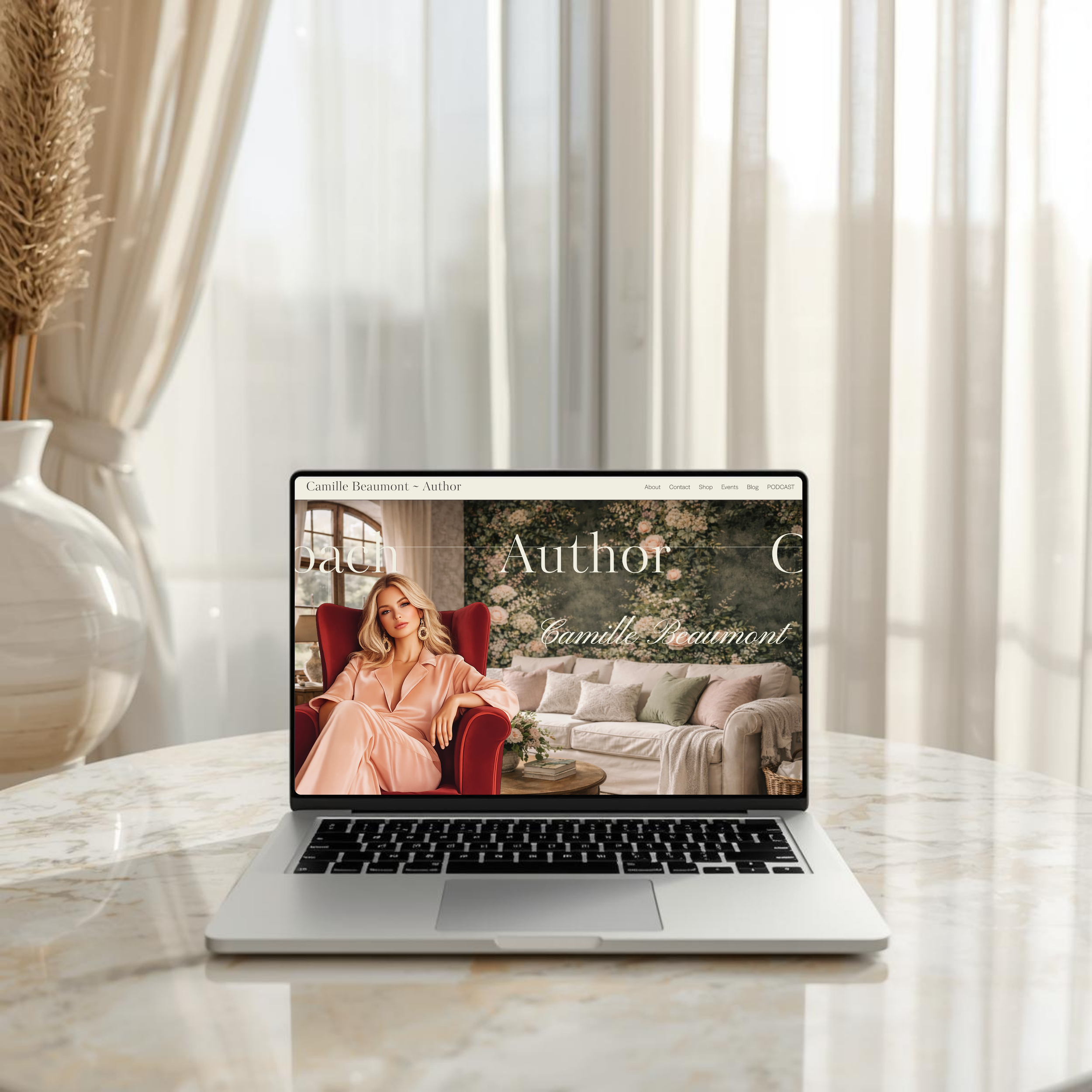 Author Signature | Premium Squarespace Website Template