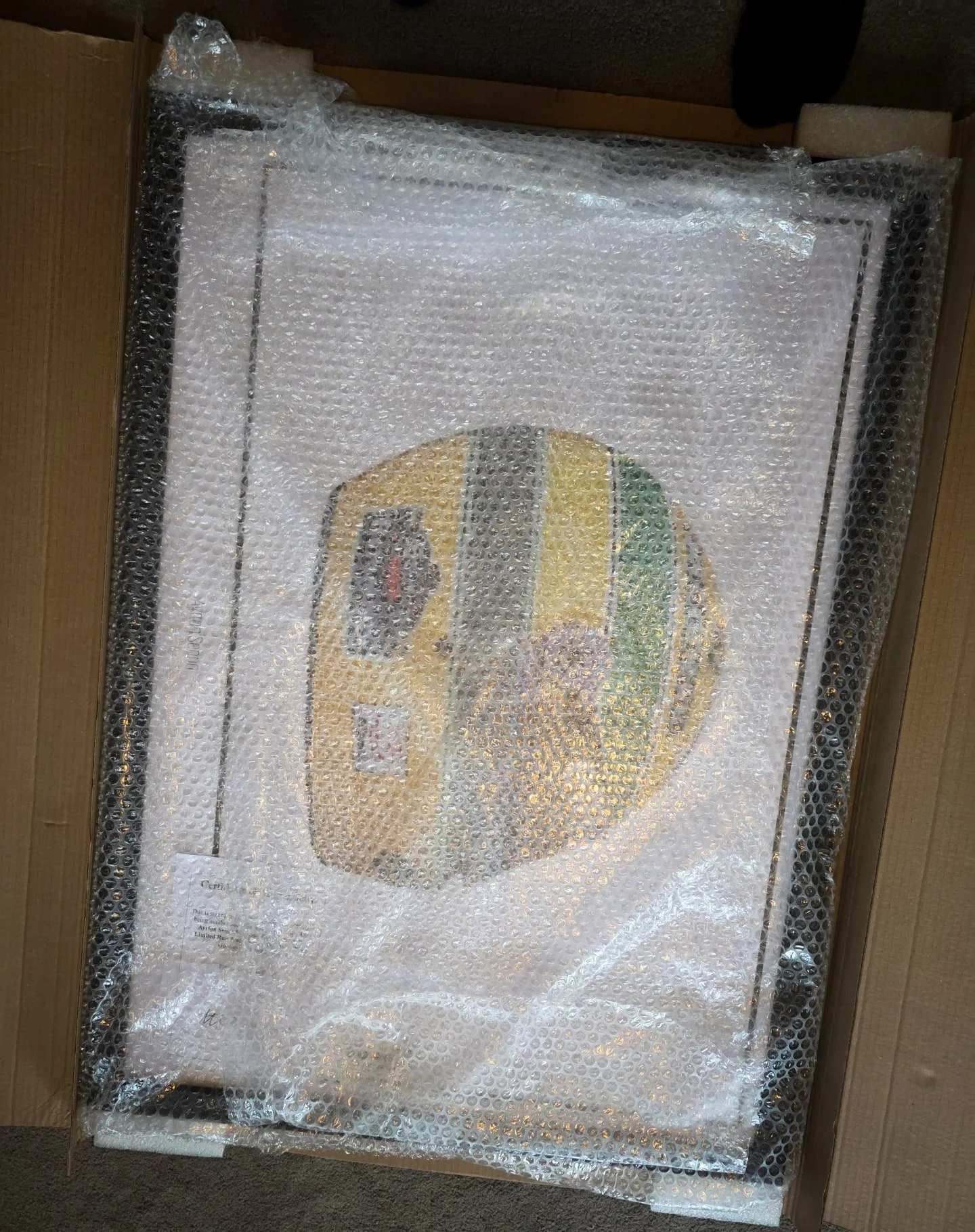 Signed. Numbered. Framed. Packaged. Sent. 

My hand drawn artwork using dots to create the iconic helmet worn by Ayrton Senna in 1994. 

Certificate of Authenticity included.

Only 9 left. 

Don't miss out. 

--‐----------------
www.drawnbymatt.co.uk