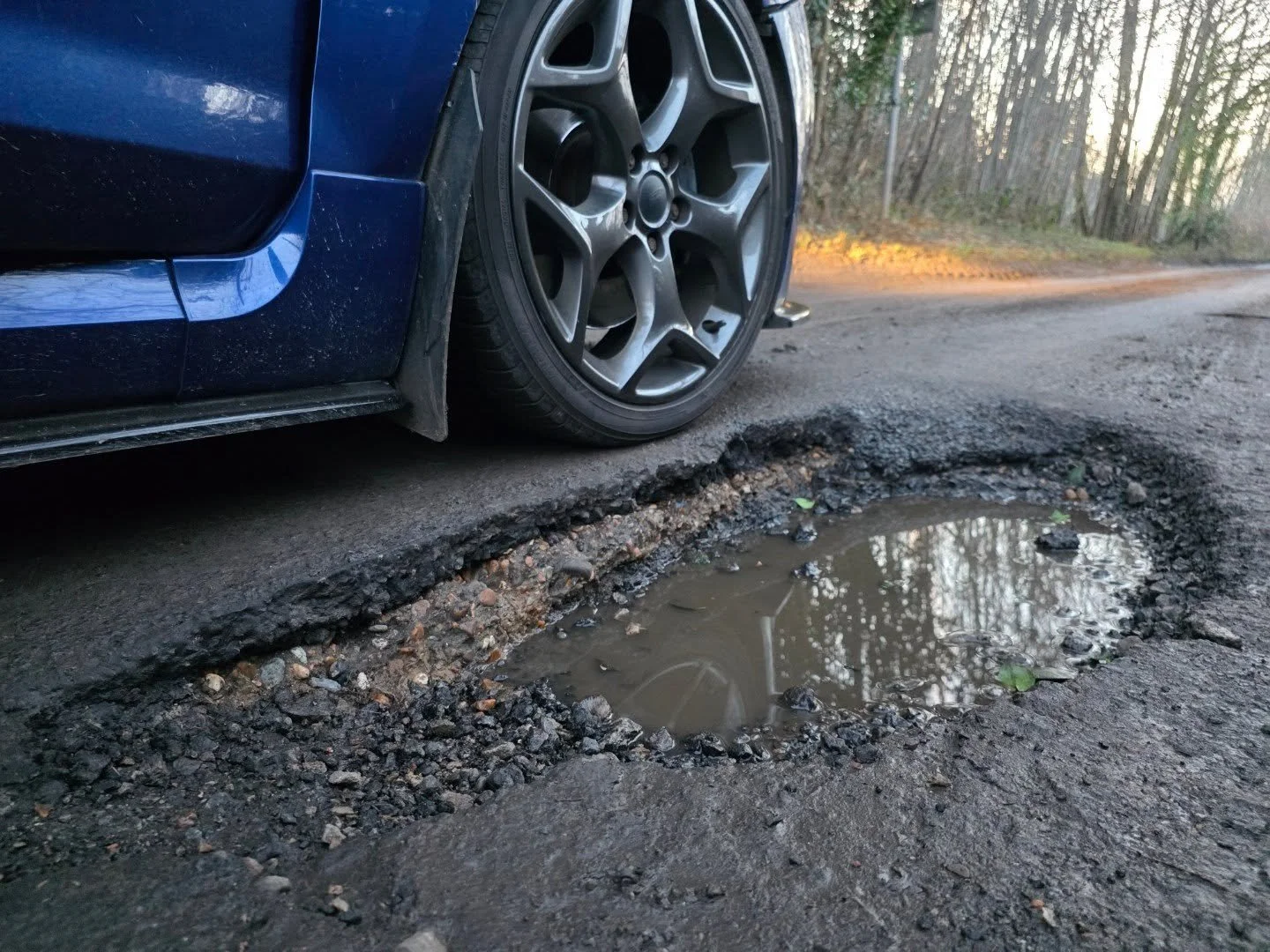 Why are are we allowing the council to work on maintaining our roads in a reactive way rather than a proactive way?

It shouldn't take for innocent people who hit a pothole to have to report it in the first place and be left with the cost of repairs 