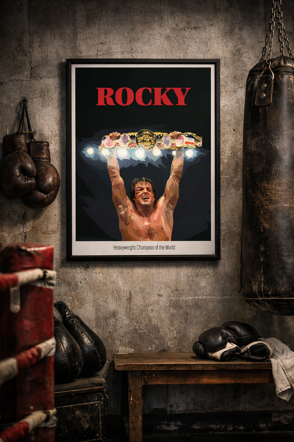 Rocky Balboa Heavy Weight Champion Poster