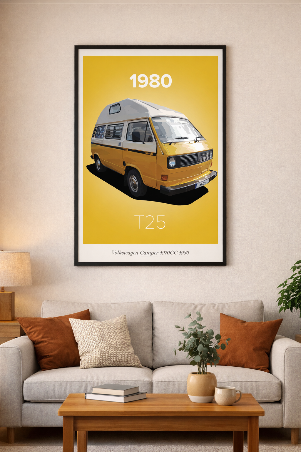 Volkswagen Camper 1970CC 1980 Poster