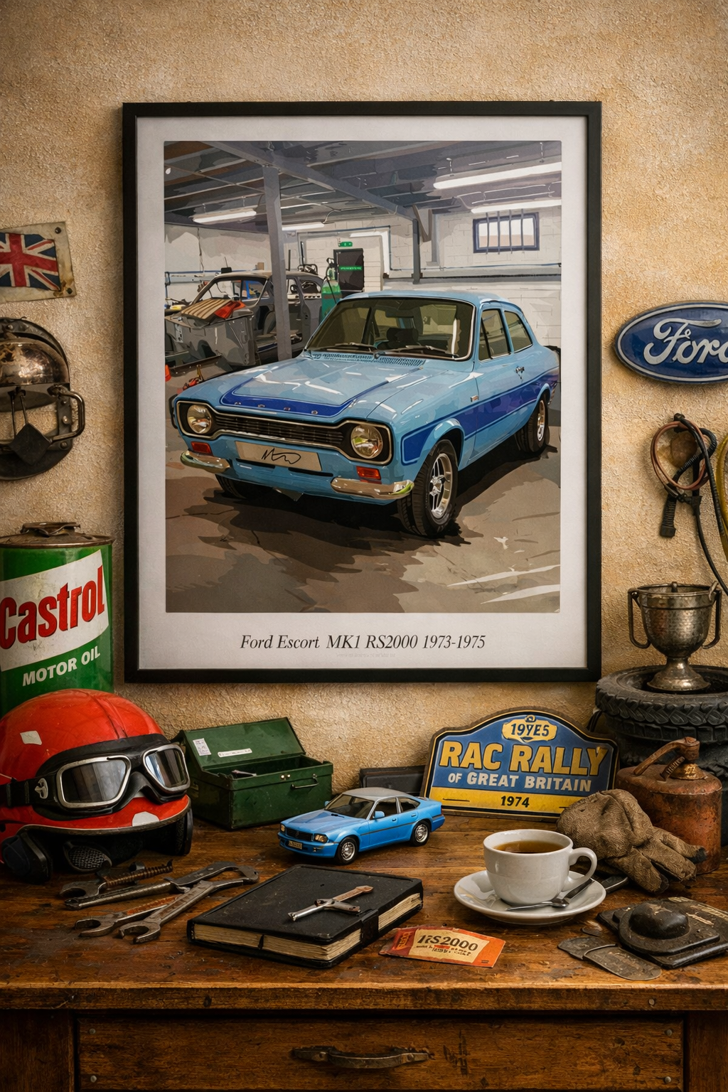 Ford Escort MK1 RS2000 1973-1975 Poster