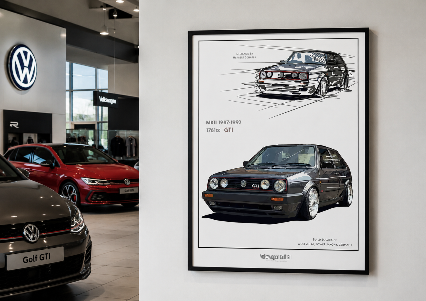Volkswagen Golf GTI Mk2 Concept Art